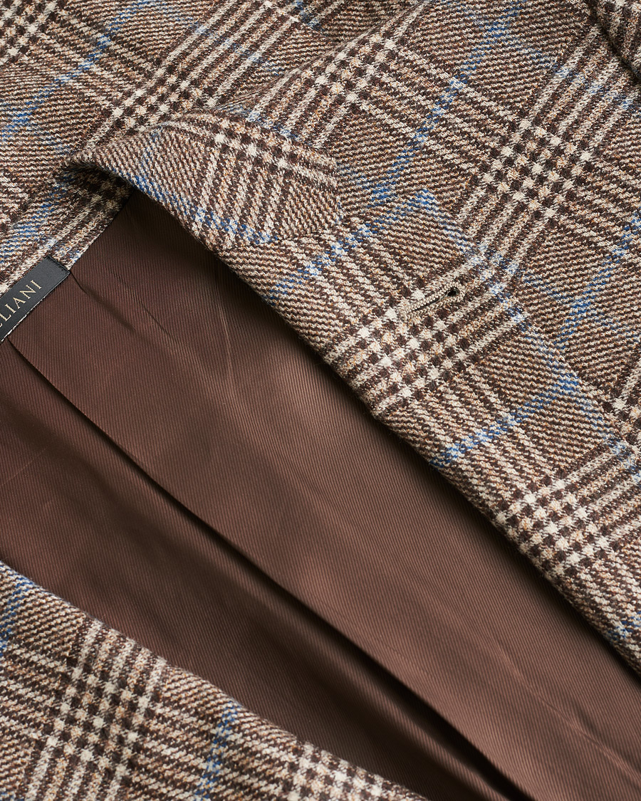 Herre | Pre-owned Blazere | Pre-owned | Corneliani Check Wool Blazer Brown 52