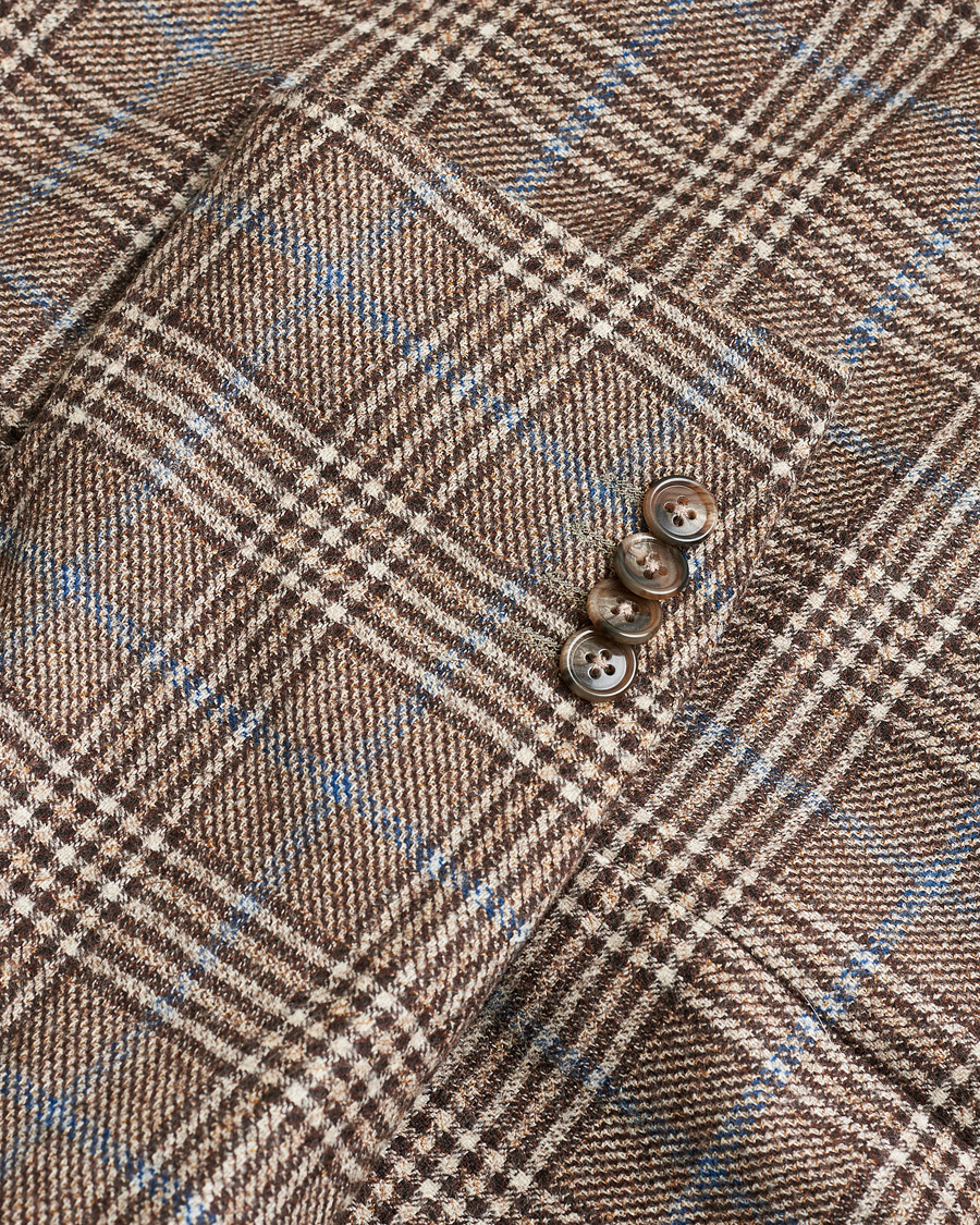 Herre | Pre-owned Blazere | Pre-owned | Corneliani Check Wool Blazer Brown 52