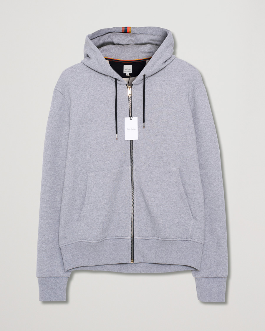 Herre | Paul Smith Hooded Zip Sweatshirt Grey | Pre-owned | Paul Smith Hooded Zip Sweatshirt Grey
