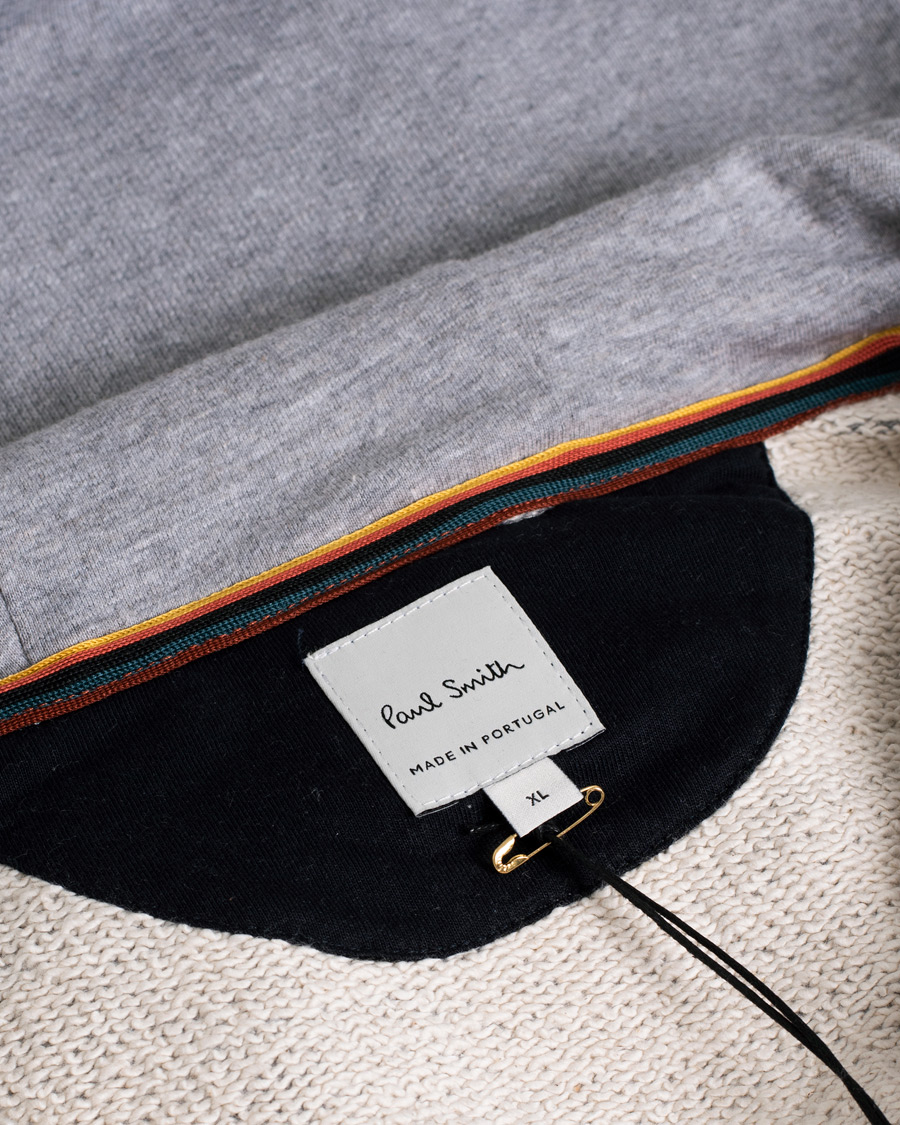 Herre | Paul Smith Hooded Zip Sweatshirt Grey | Pre-owned | Paul Smith Hooded Zip Sweatshirt Grey