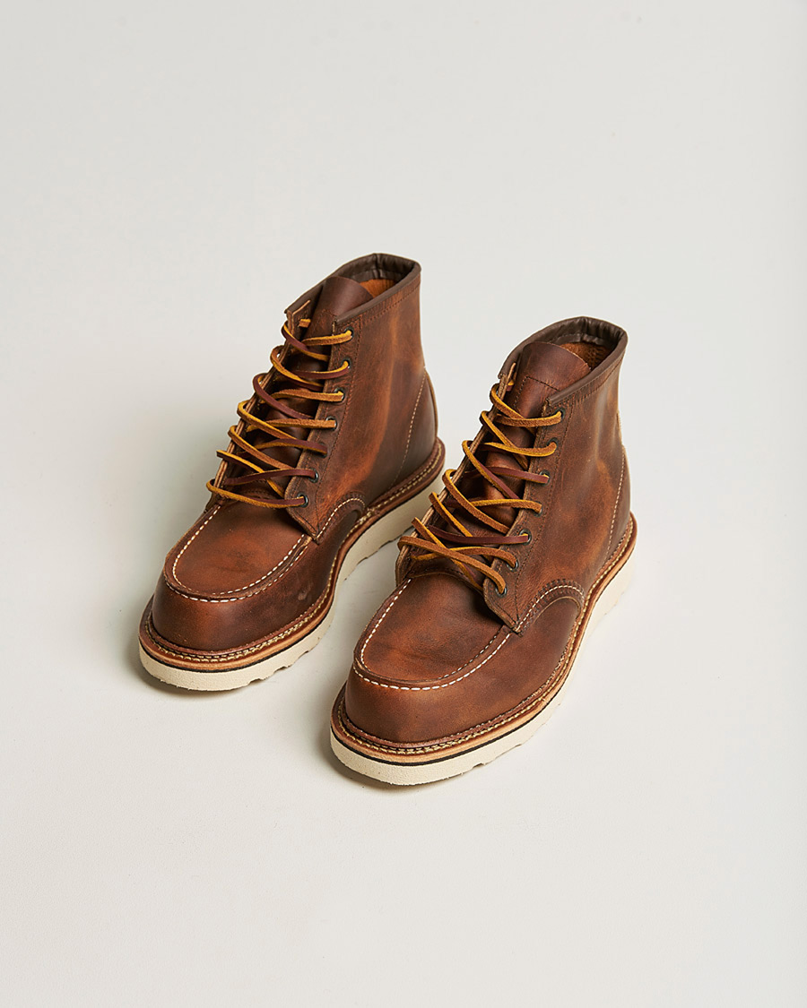 Herre | Pre-owned Sko | Pre-owned | Red Wing Shoes Moc Toe Boot Copper Rough/Though Leather US8 - EU41