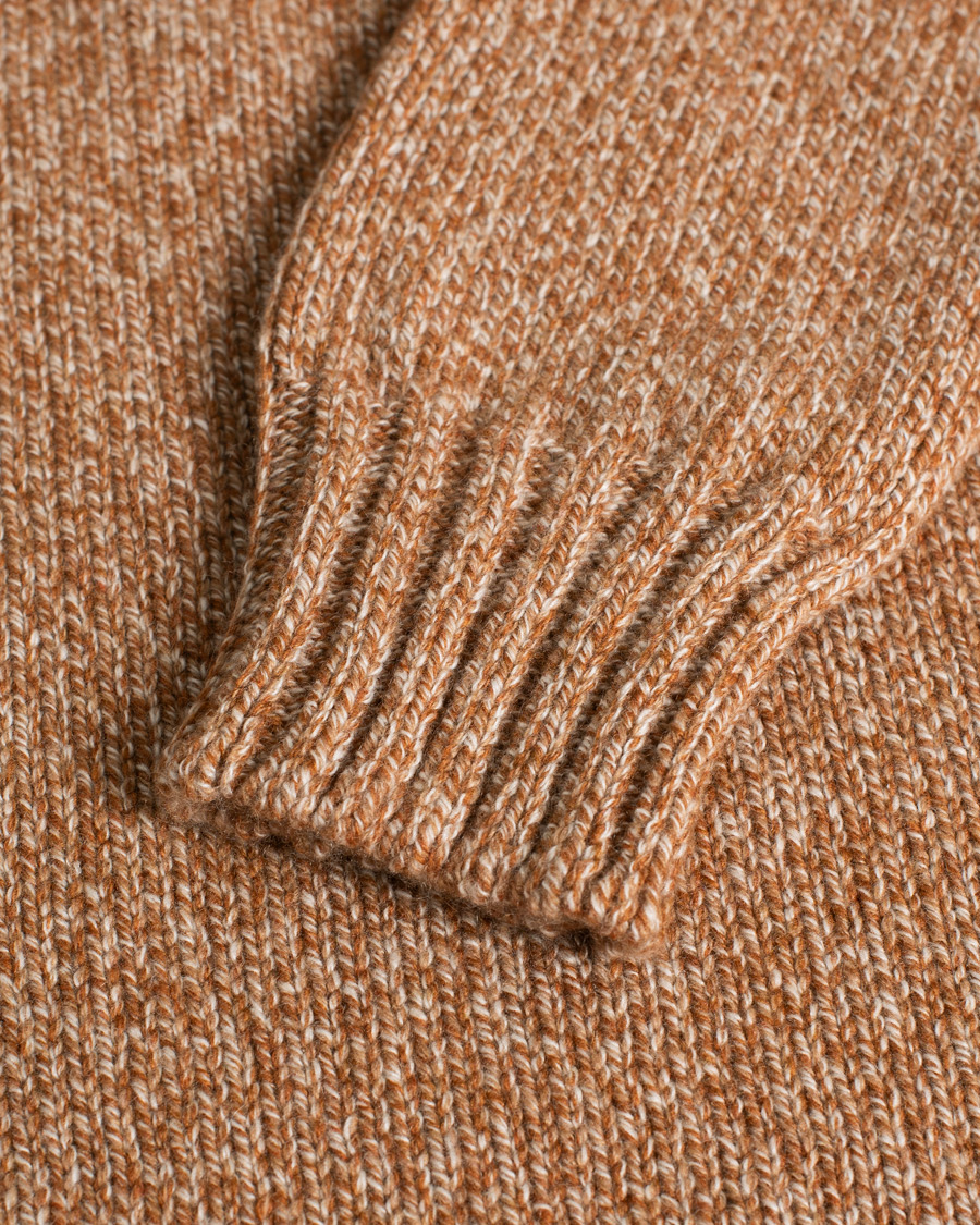 Herre | Trøjer | Pre-owned | Gran Sasso Multitone Cashmere Rollneck Rust 50