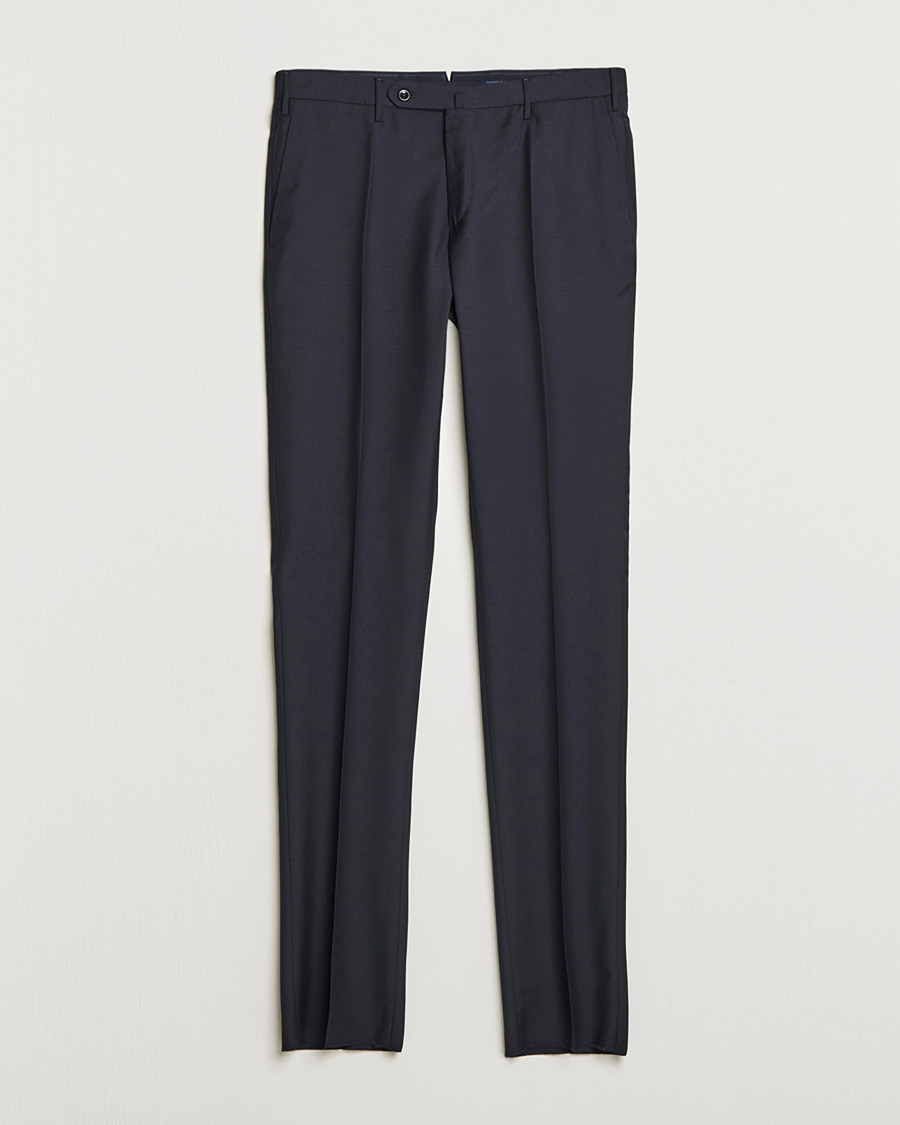 Herre | Pre-owned Bukser | Pre-owned | Incotex Slim Fit Tropical Wool Trousers Navy 48