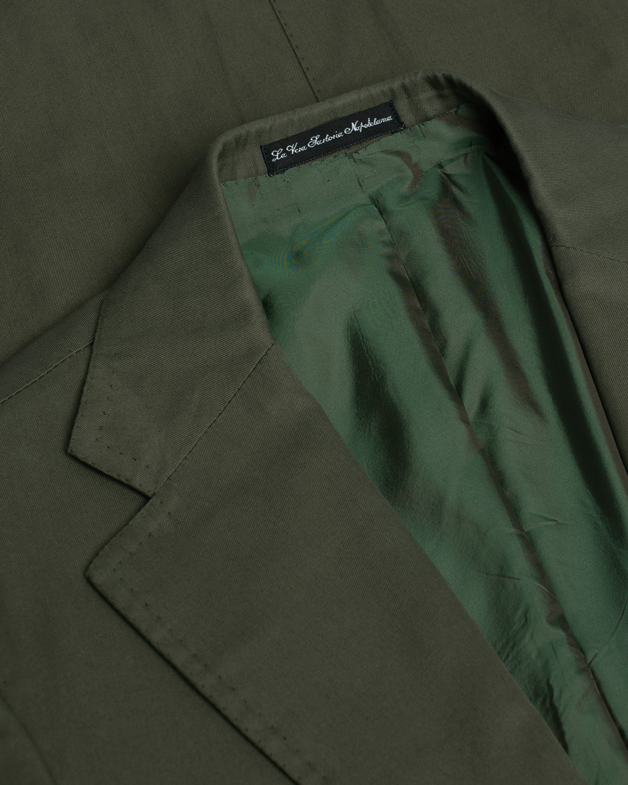 Herre | Pre-owned Jakkesæt | Pre-owned | Orazio Luciano Cotton Suit Green 50