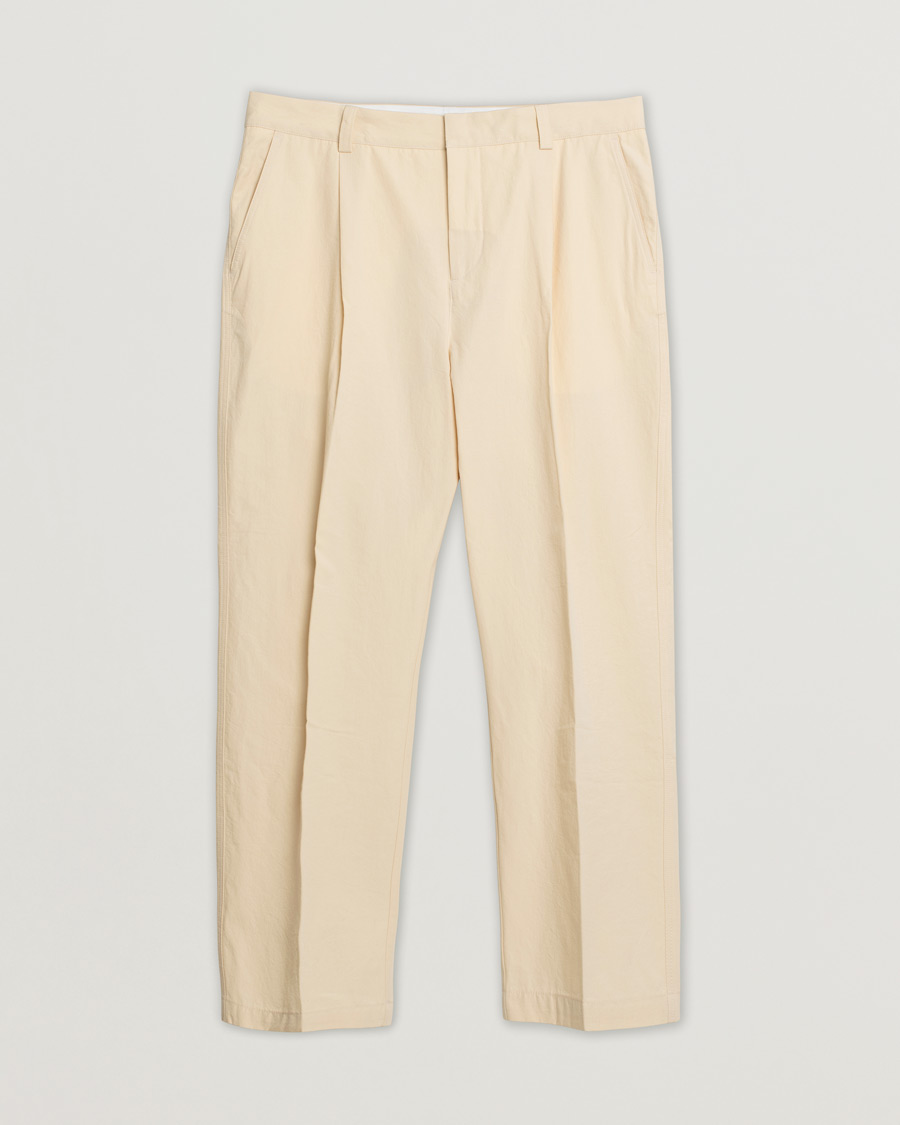 Herre | Bukser | Pre-owned | Orlebar Brown Beckworth Pleated Cotton Trousers Pebble