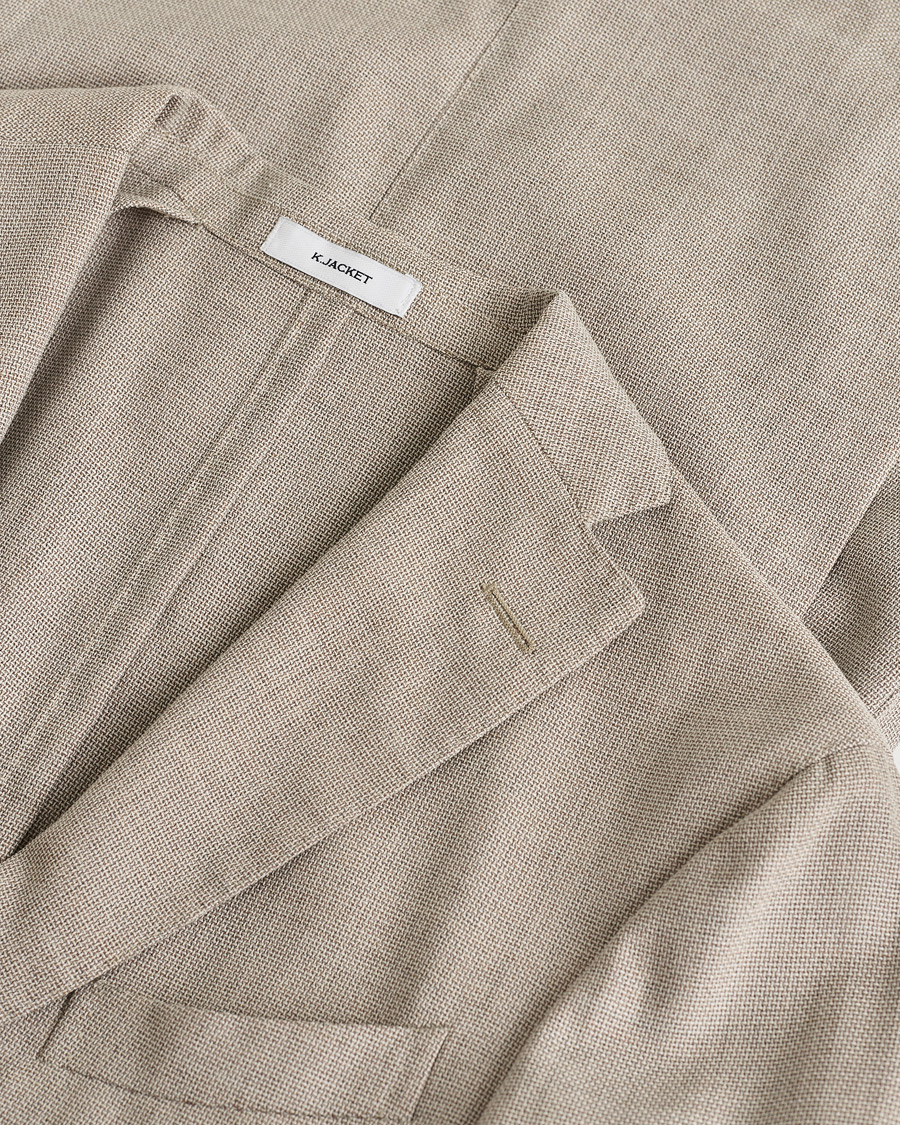 Herre | Pre-owned Blazere | Pre-owned | Boglioli K Jacket Wool Hopsack Blazer Beige 46
