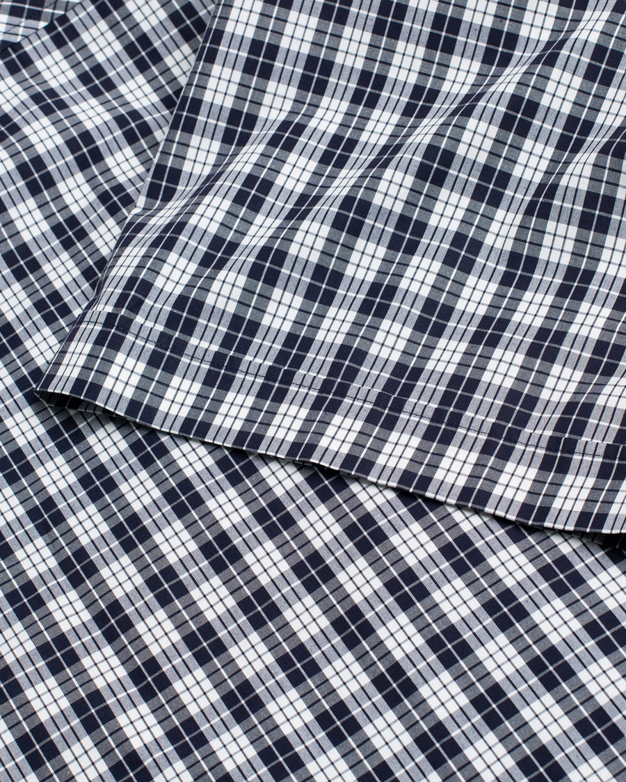 Herre | Pre-owned Skjorter | Pre-owned | AMI Boxy Fit Short Sleeve Shirt Navy Check