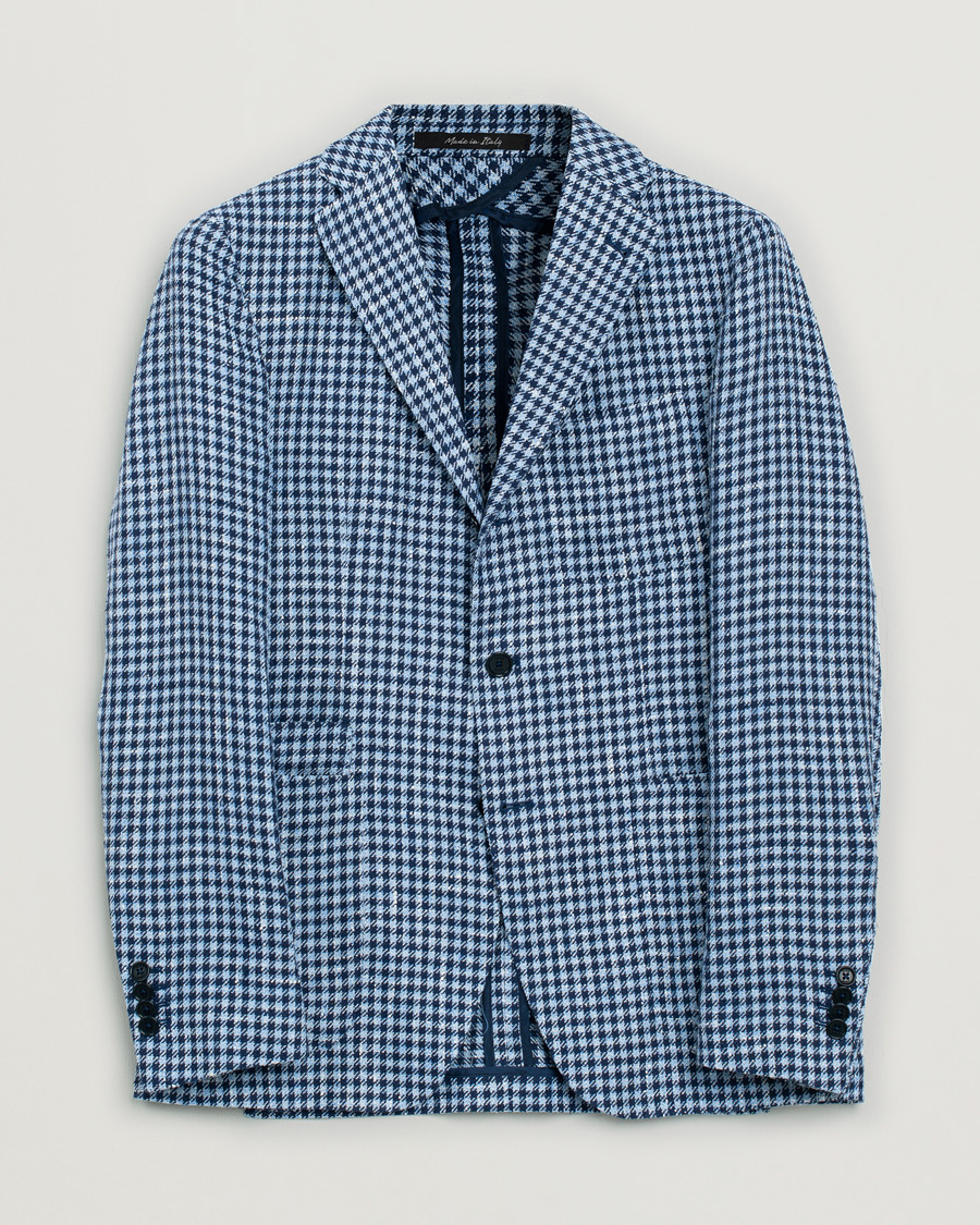 Herre | Pre-owned Blazere | Pre-owned | Rose & Born Silk/Linen/Cotton Blazer Blue 48