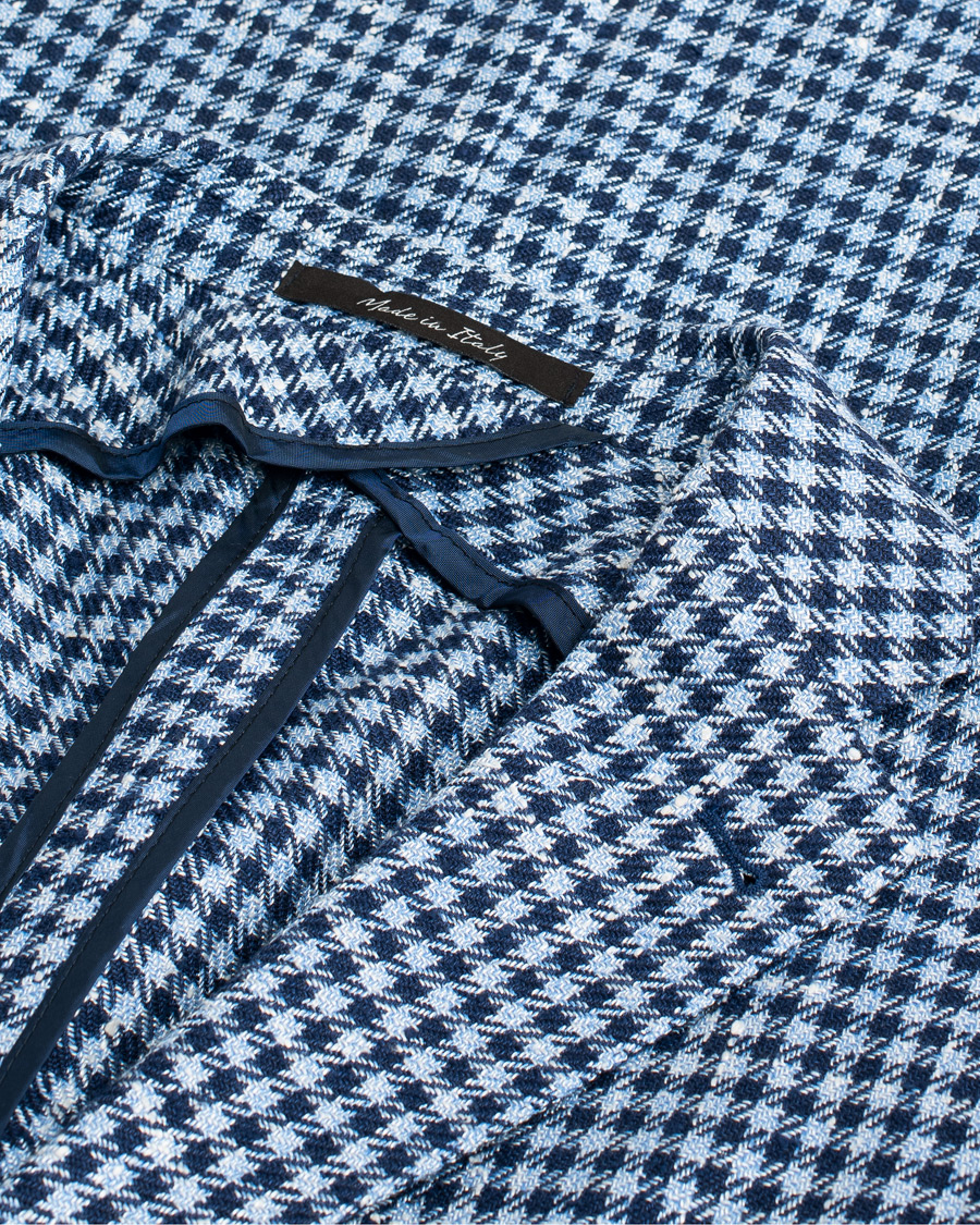 Herre | Pre-owned Blazere | Pre-owned | Rose & Born Silk/Linen/Cotton Blazer Blue 48