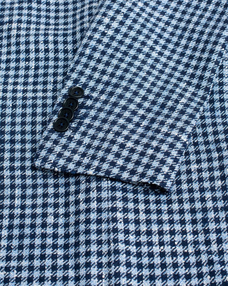Herre | Pre-owned Blazere | Pre-owned | Rose & Born Silk/Linen/Cotton Blazer Blue 48