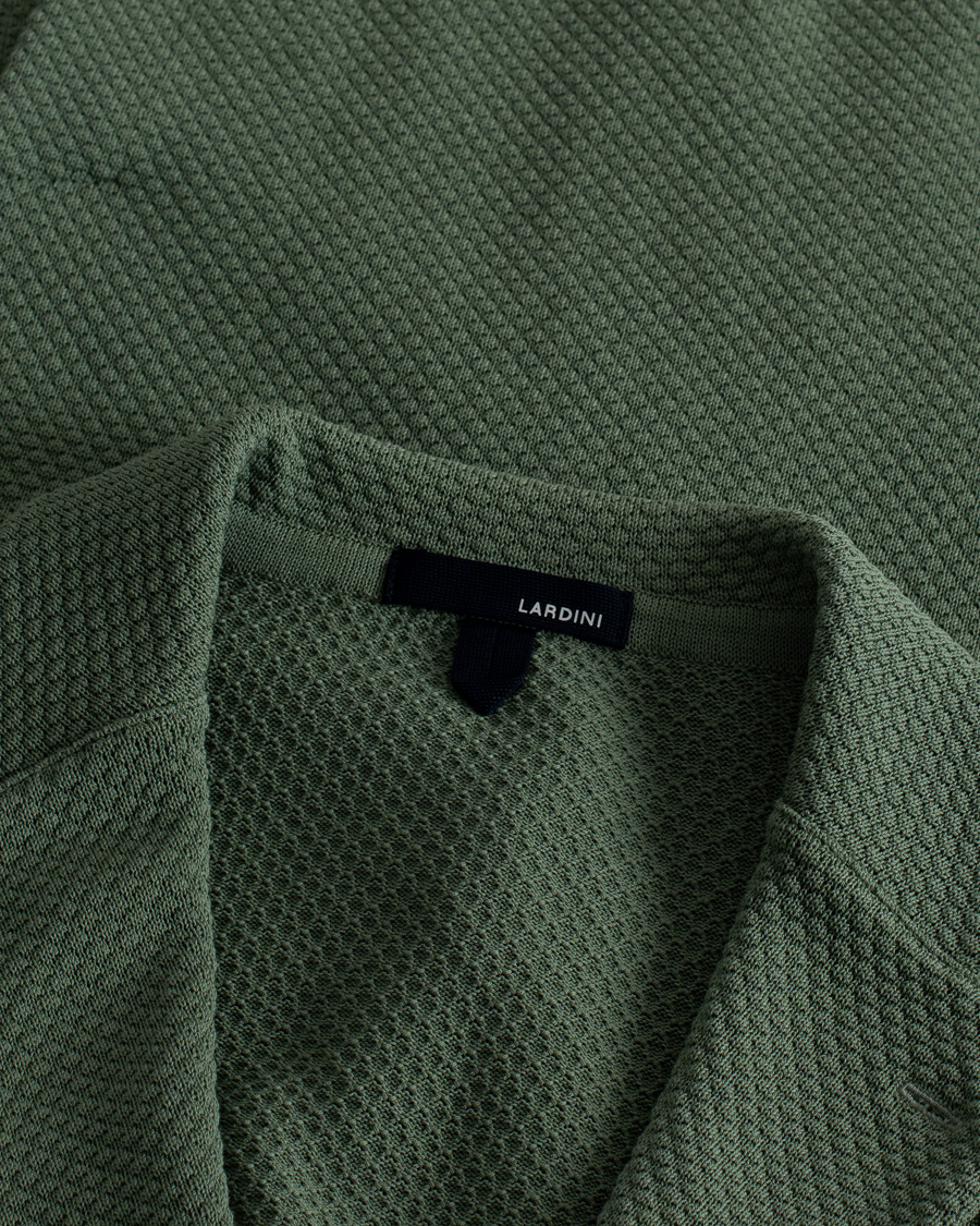 Herre | Lardini Knitted Structure Cotton Blazer Soft Green | Pre-owned | Lardini Knitted Structure Cotton Blazer Soft Green