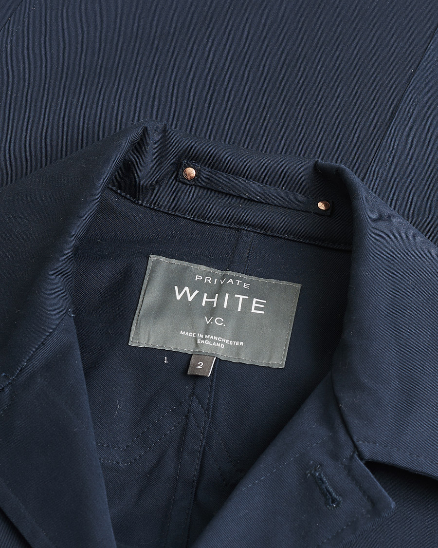 Herre | Pre-owned Skjorter | Pre-owned | Private White V.C. Cotton Overshirt Navy 2 - XS