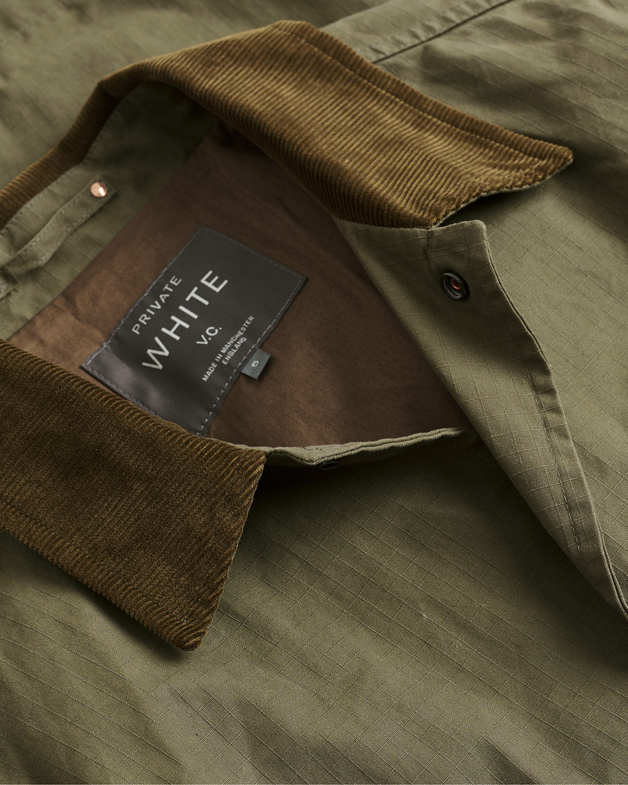 Herre | Pre-owned Jakker | Pre-owned | Private White V.C. Ripstop Cotton Jacket Green 5 - L