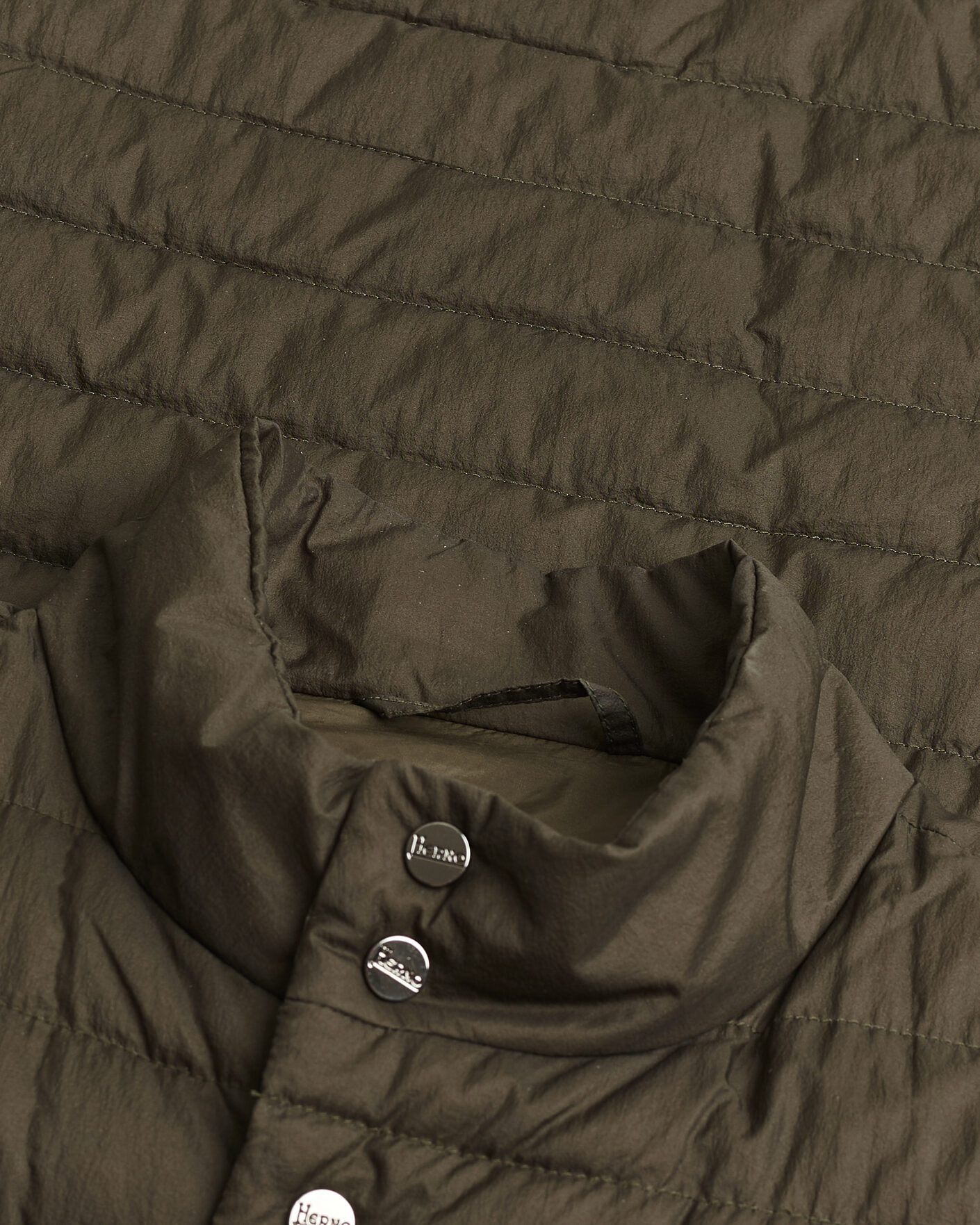 Herre | Pre-owned Jakker | Pre-owned | Herno Nylon Jacket Dark Olive 48