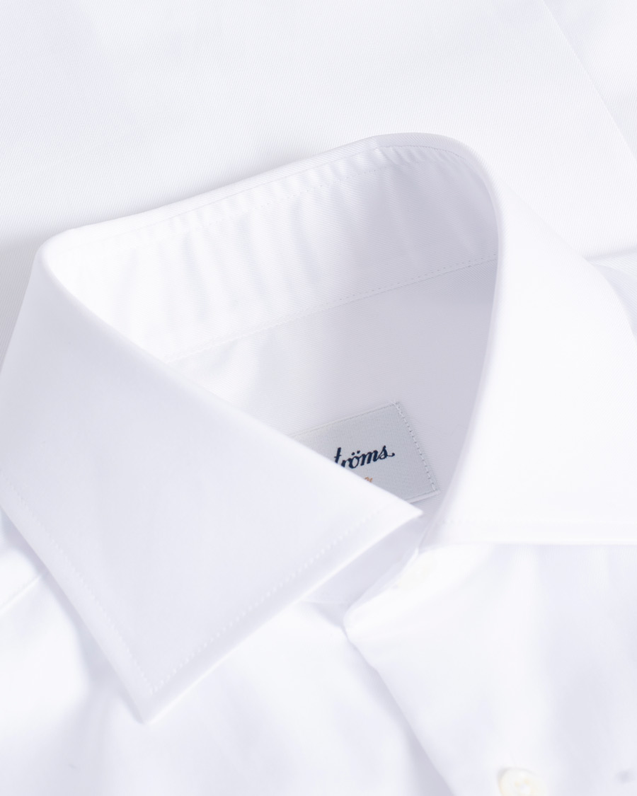 Herre | Stenströms Superslim Double Cuff Cotton Shirt White 36 - S | Pre-owned | Stenströms Superslim Double Cuff Cotton Shirt White 36 - S