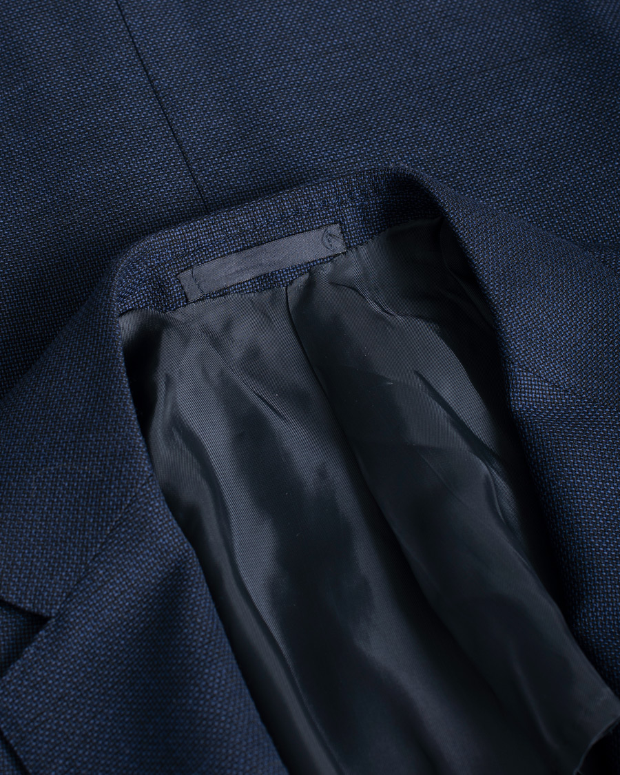 Herre | Pre-owned Blazere | Pre-owned | Caruso Wool Hopsack Blazer Navy 52
