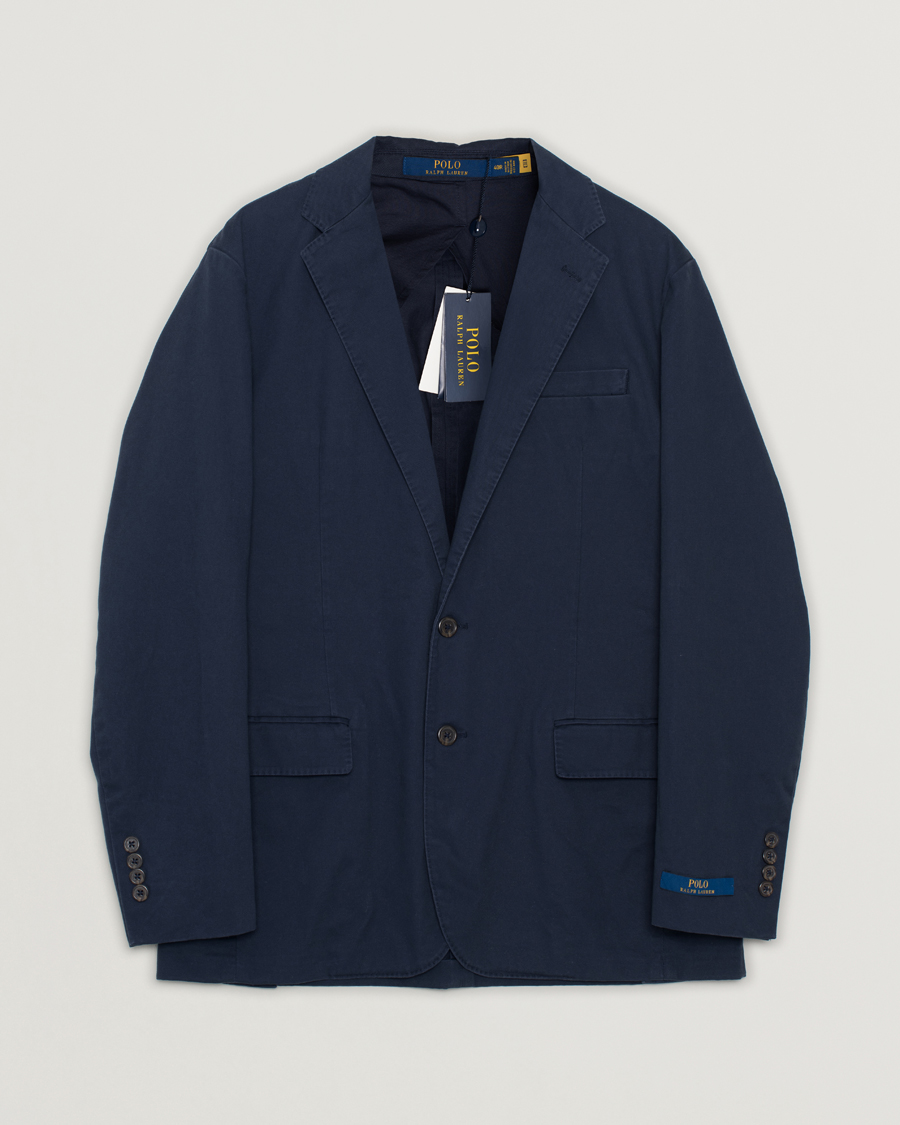 Herre | Blazere & jakker | Pre-owned | Polo Ralph Lauren Cotton Stretch Sportcoat Nautical Ink