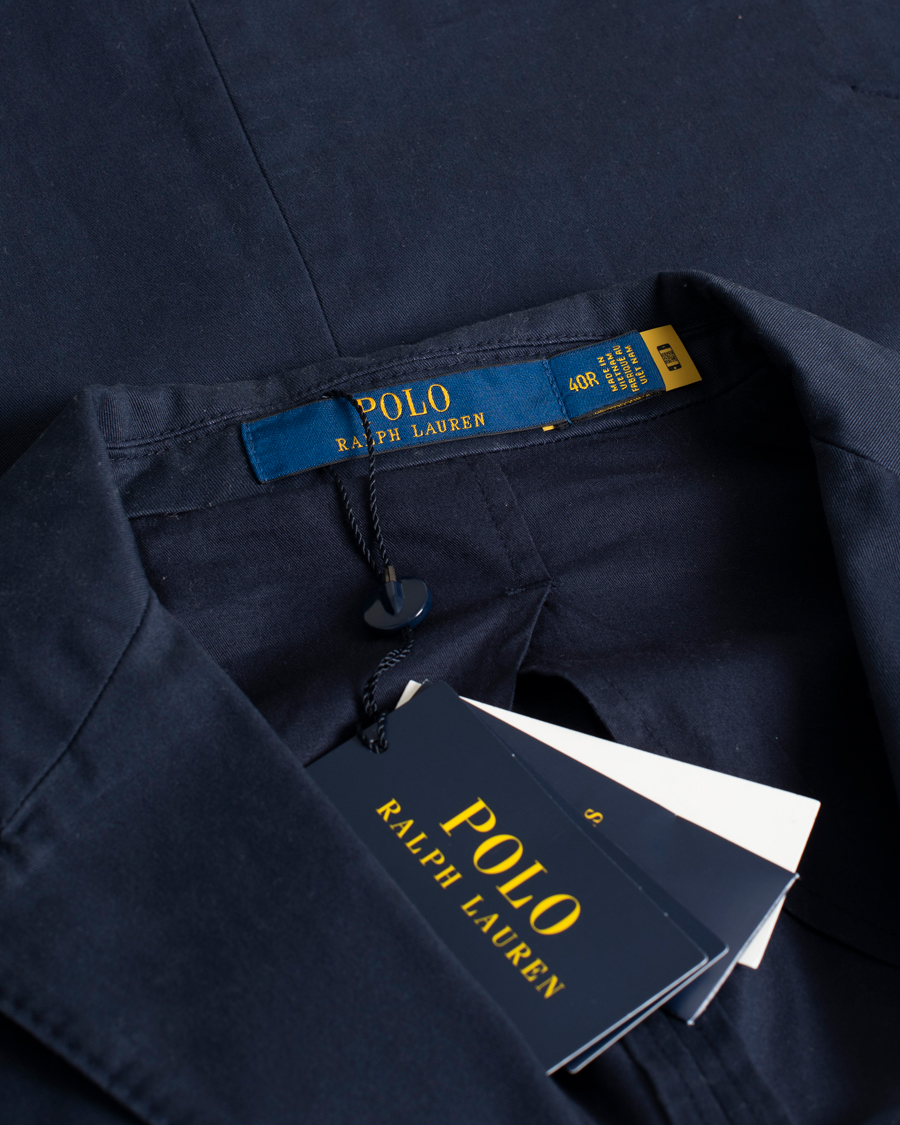 Herre | Blazere & jakker | Pre-owned | Polo Ralph Lauren Cotton Stretch Sportcoat Nautical Ink