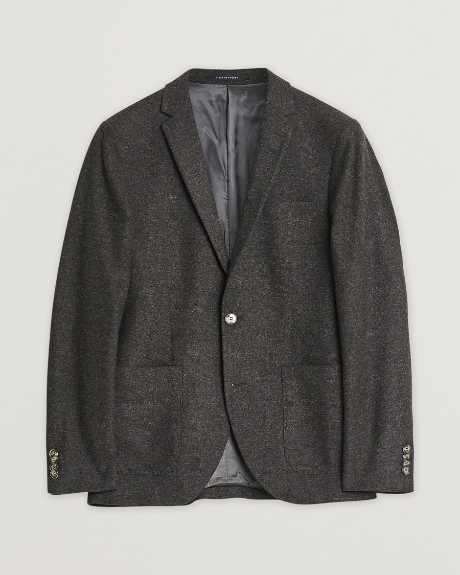 Herre | Pre-owned Blazere | Pre-owned | Tiger of Sweden Wool Flannel Blazer Brown 46