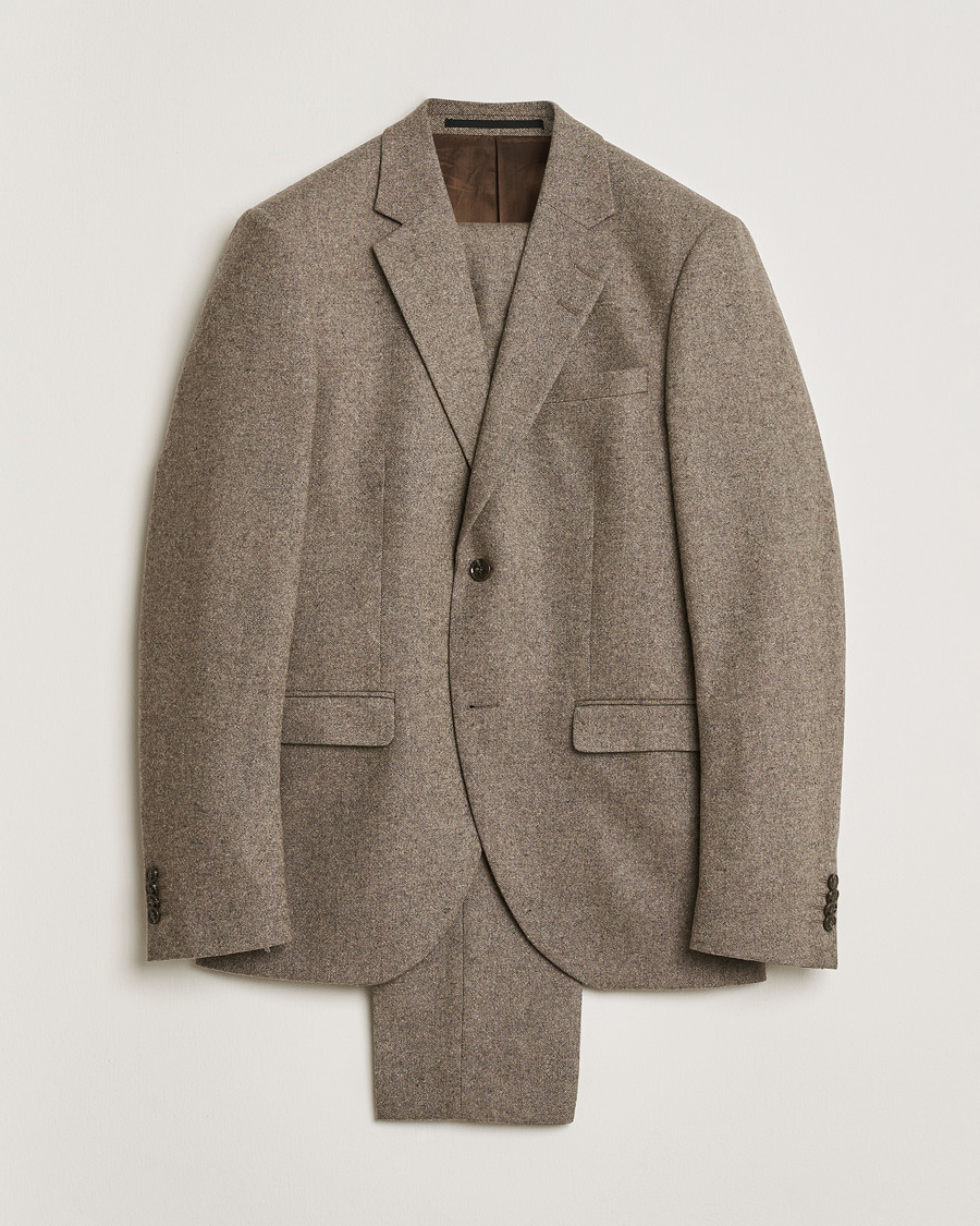 Herre | Pre-owned Jakkesæt | Pre-owned | Tiger of Sweden Brushed Wool Suit Taupe 48/46