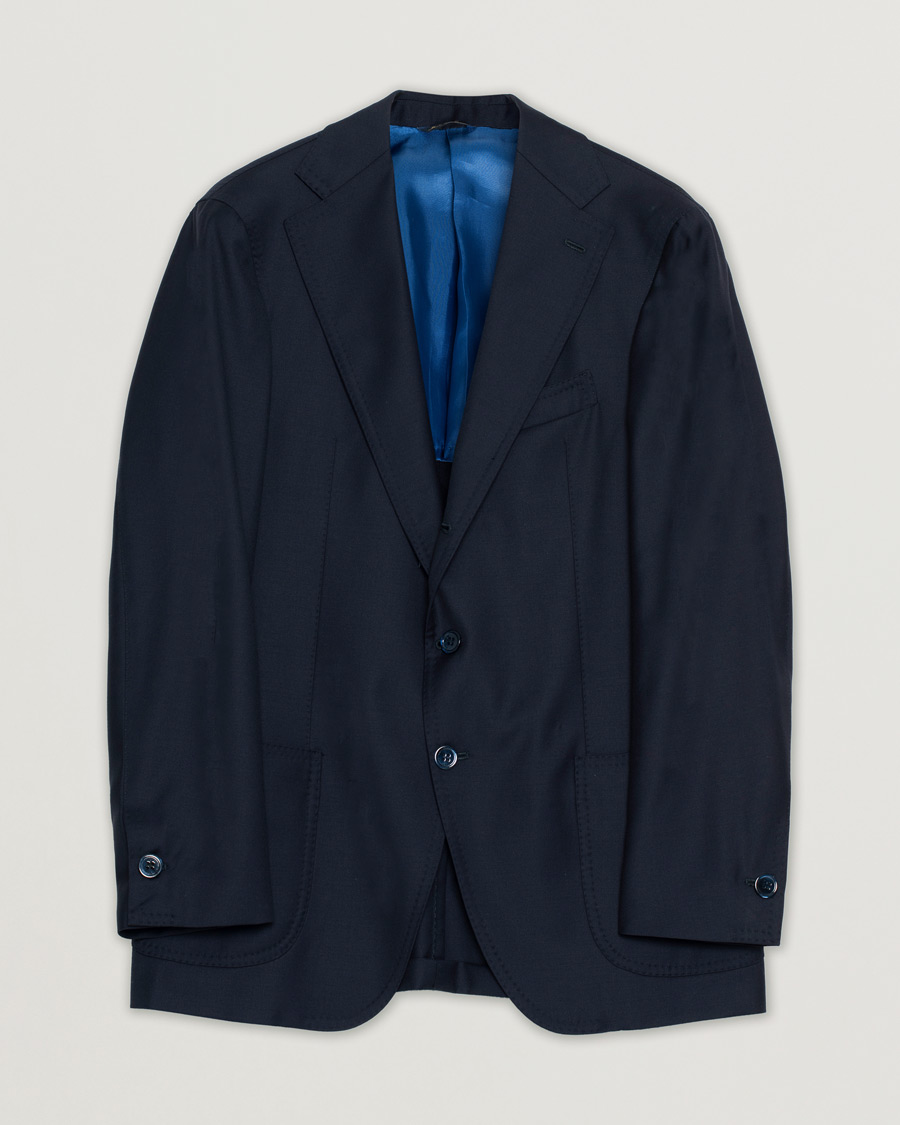 Herre | Pre-owned Blazere | Pre-owned | Gabo Napoli Navy Wool Blazer 52