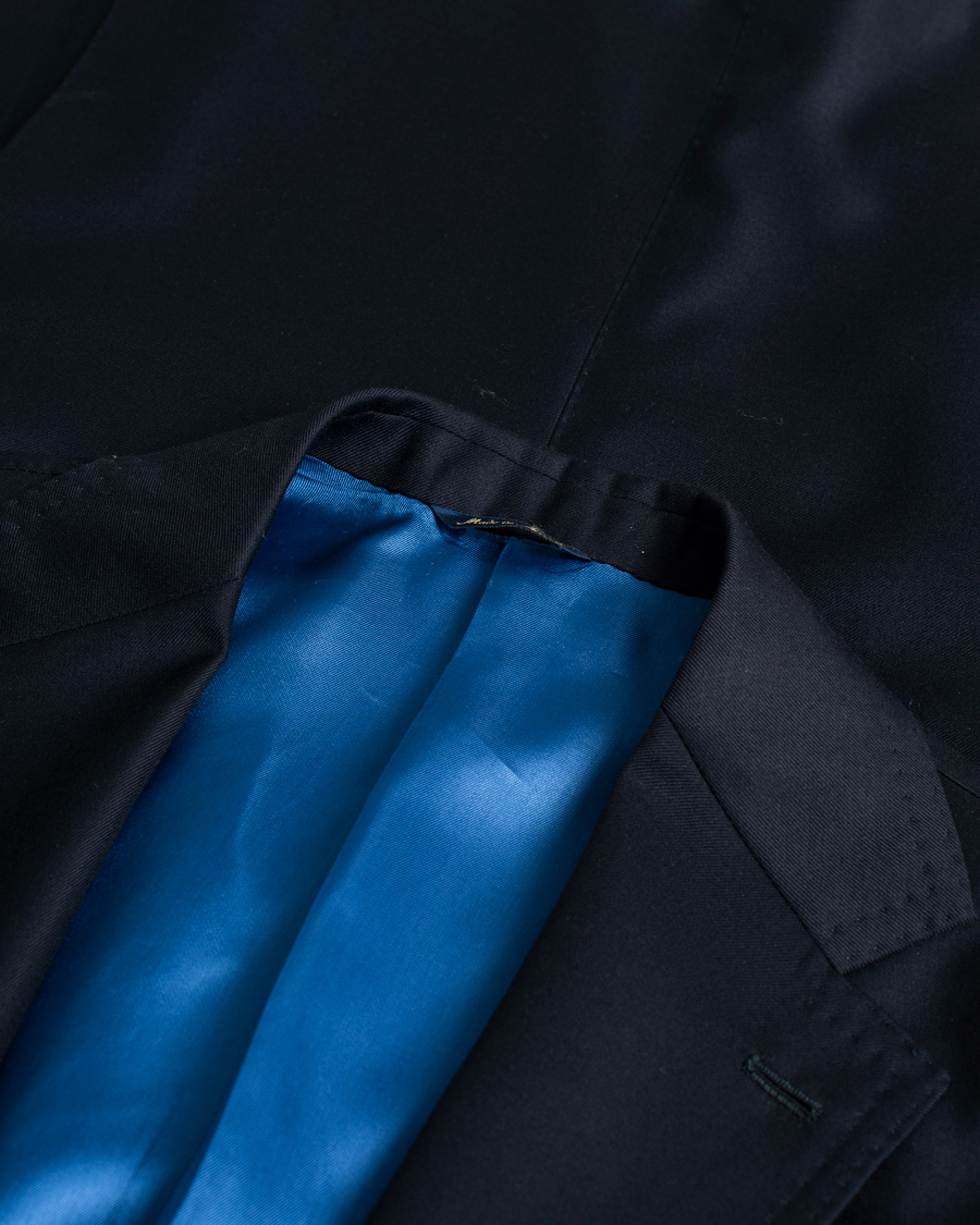 Herre | Pre-owned Blazere | Pre-owned | Gabo Napoli Navy Wool Blazer 52