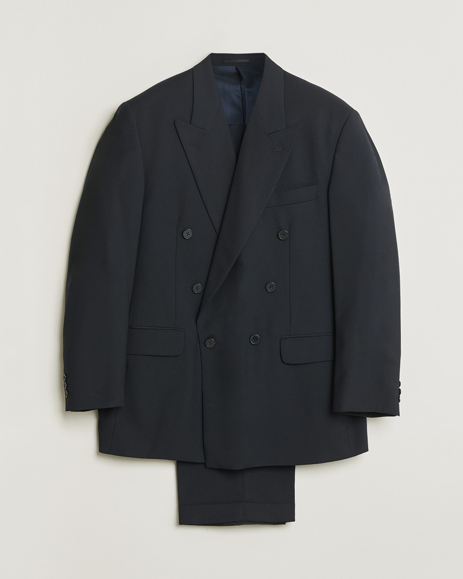 Herre | Pre-owned Jakkesæt | Pre-owned | Oscar Jacobson Vintage Wool Suit Navy 50