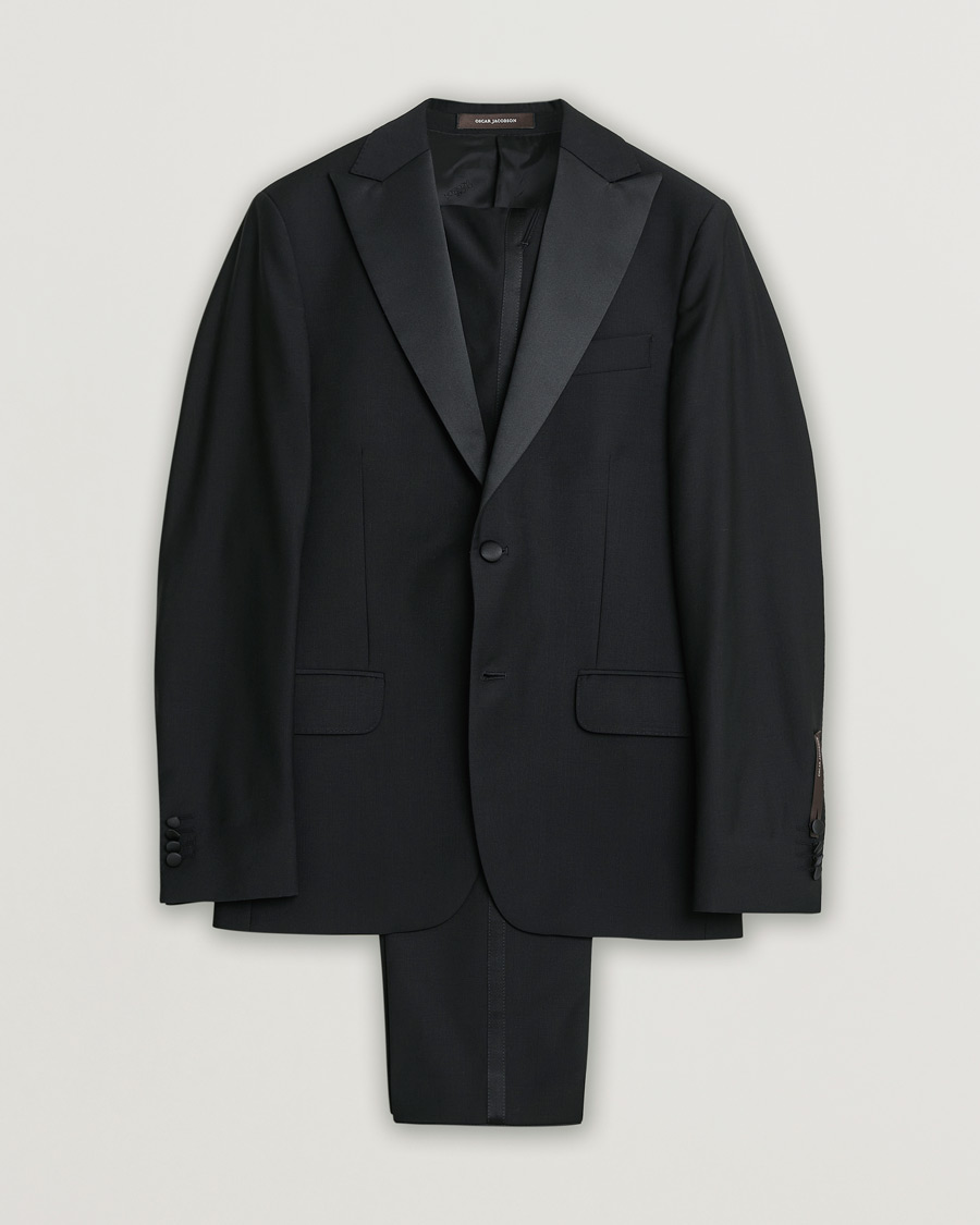 Herre | Pre-owned Jakkesæt | Pre-owned | Oscar Jacobson Elder & Denz Wool Tuxedo Black 46