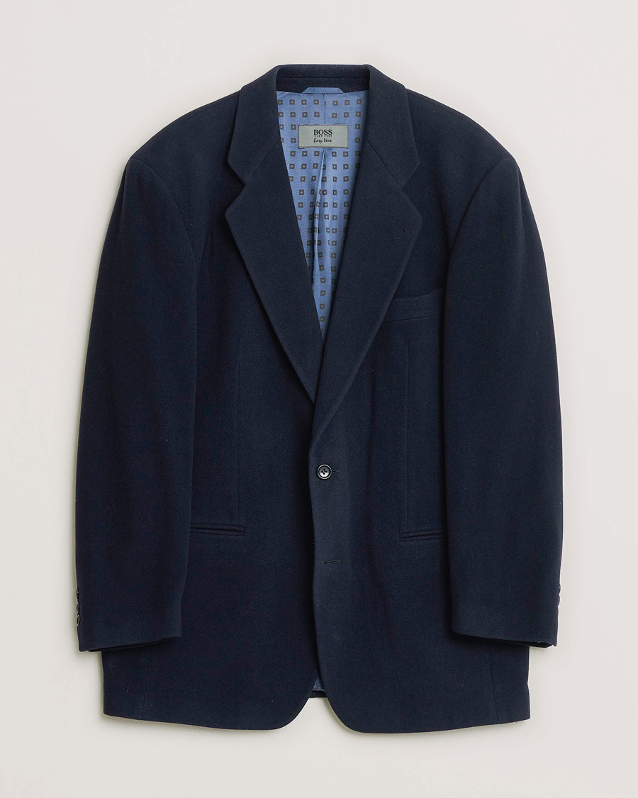 Herre | Pre-owned Blazere | Pre-owned | BOSS Vintage Cashmere Blend Blazer Navy 48