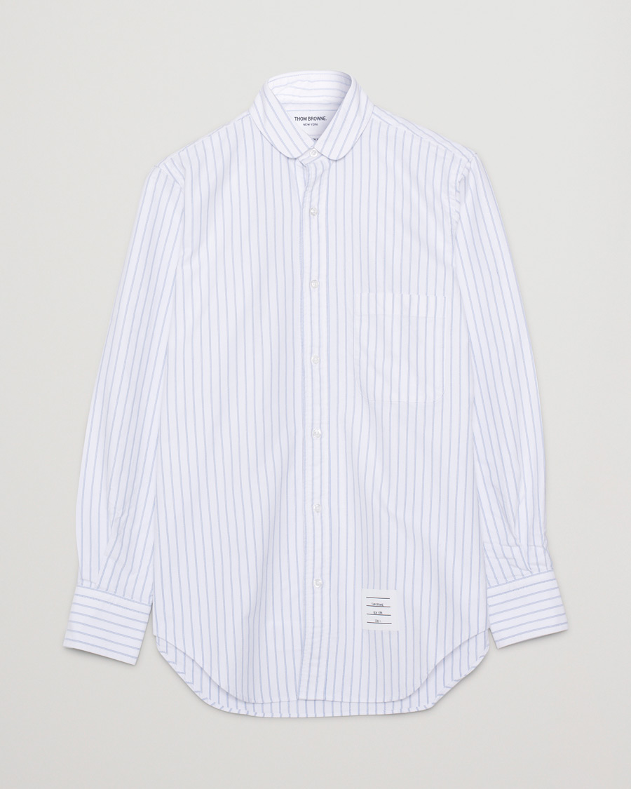 Herre | Thom Browne Oxford Pinstripe Shirt Light Blue | Pre-owned | Thom Browne Oxford Pinstripe Shirt Light Blue