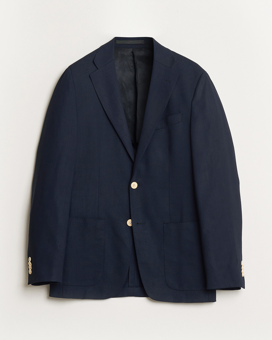 Herre | Pre-owned Blazere | Pre-owned | Corneliani Wool Hopsack Blazer Navy 48