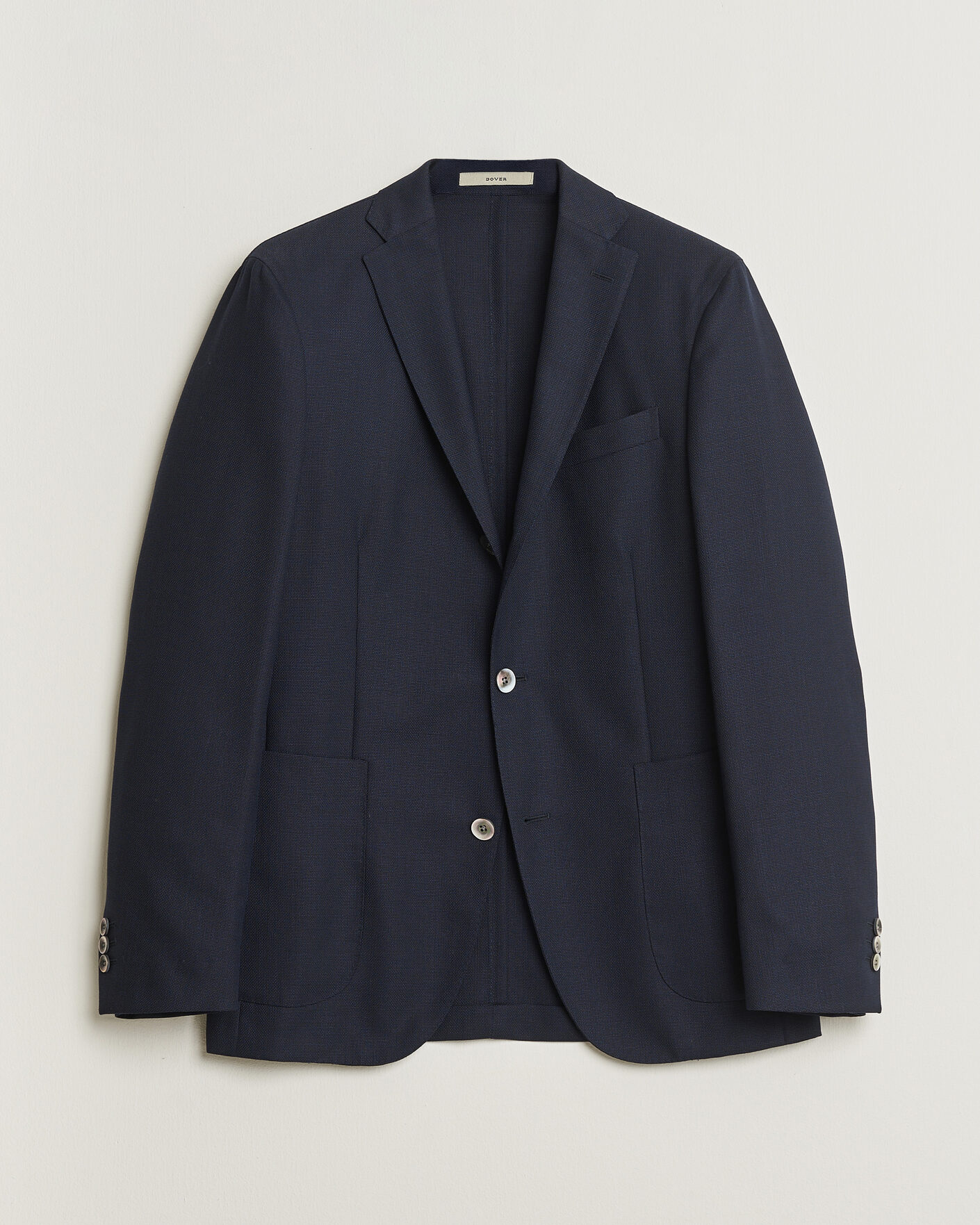 Herre | Pre-owned Blazere | Pre-owned | Boglioli Dover Wool Hopsack Blazer Navy 48