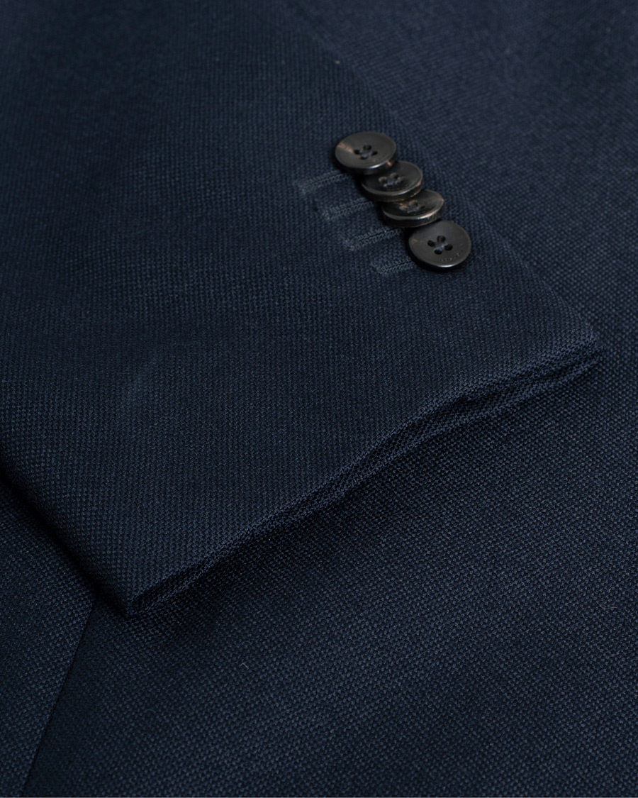 Herre | Pre-owned | Pre-owned | Boglioli K Jacket Wool Hopsack Blazer Navy 