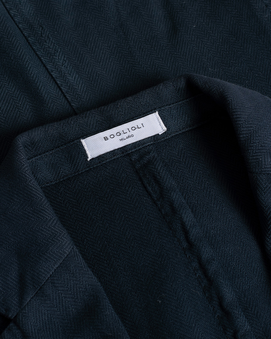 Herre | Blazere & jakker | Pre-owned | K Jacket Herringbone Blazer Navy 48