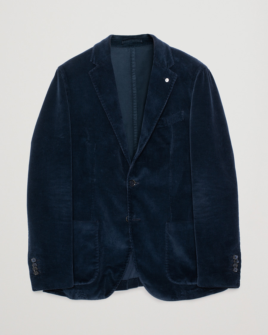 Herre | Blazere & jakker | Pre-owned | L.B.M. 1911 Jack Corduroy Blazer Navy 50