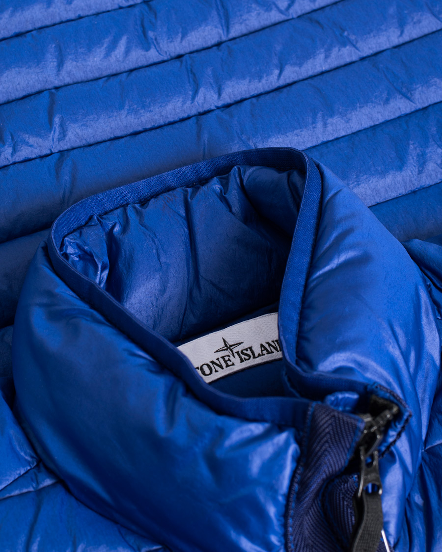 Herre | Jakker | Pre-owned | Stone Island Recycled Nylon Down-TC Vest Bright Blue