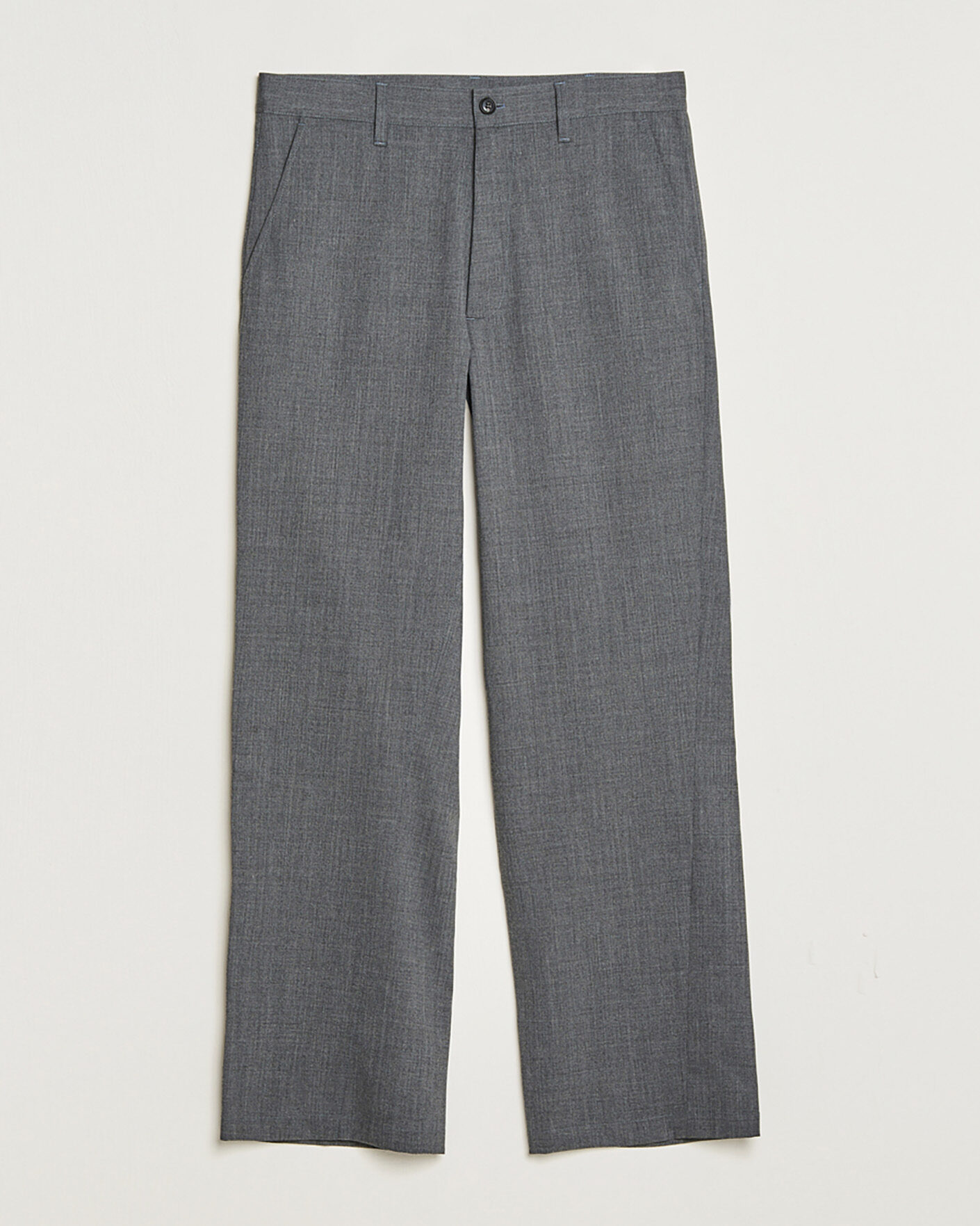 Herre | Pre-owned Bukser | Pre-owned | Sunflower Wide Twist Wool Trousers Grey Melange 48