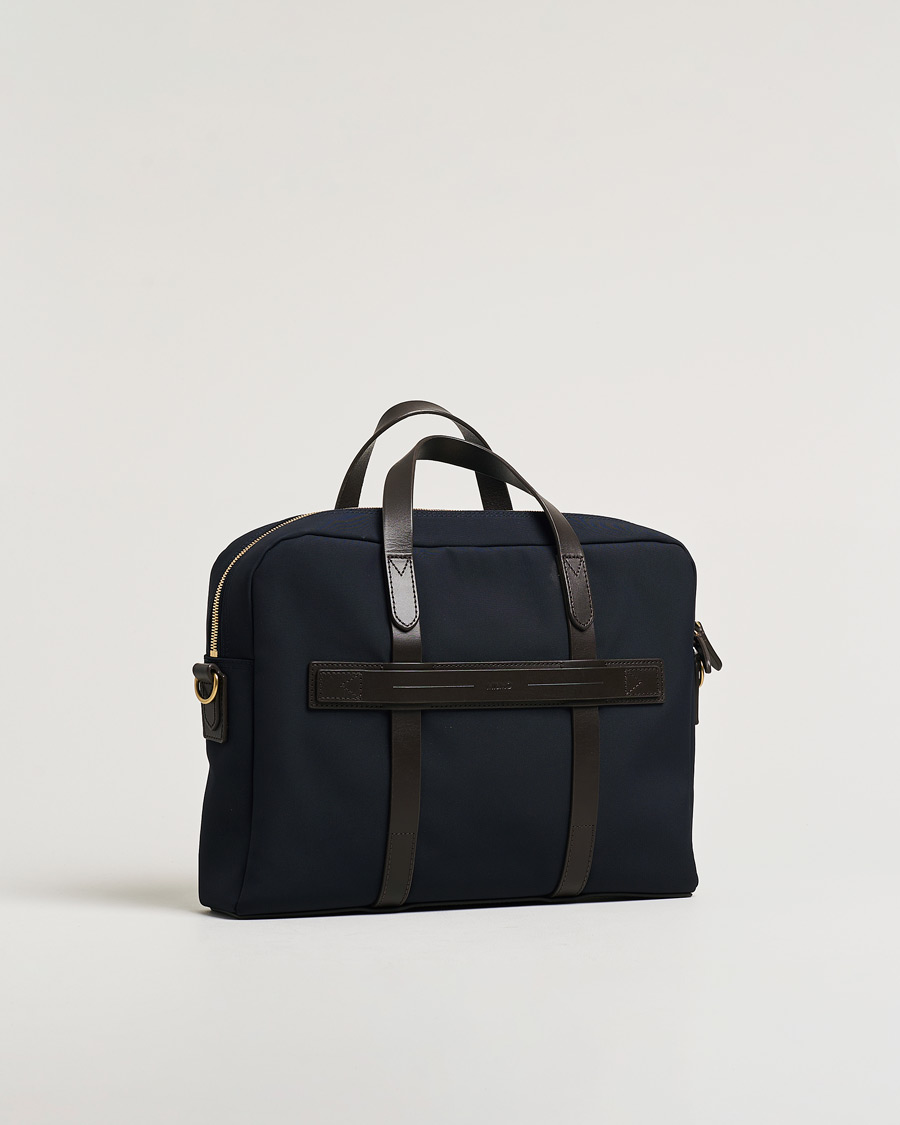 Herre | Mismo M/S Aspire Briefcase Navy/Dark Brown | Pre-owned | Mismo M/S Aspire Briefcase Navy/Dark Brown