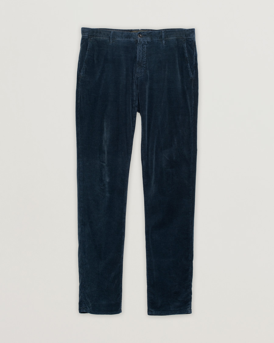 Herre | Incotex Slim Fit Leisure Cord Slacks Navy | Pre-owned | Incotex Slim Fit Leisure Cord Slacks Navy
