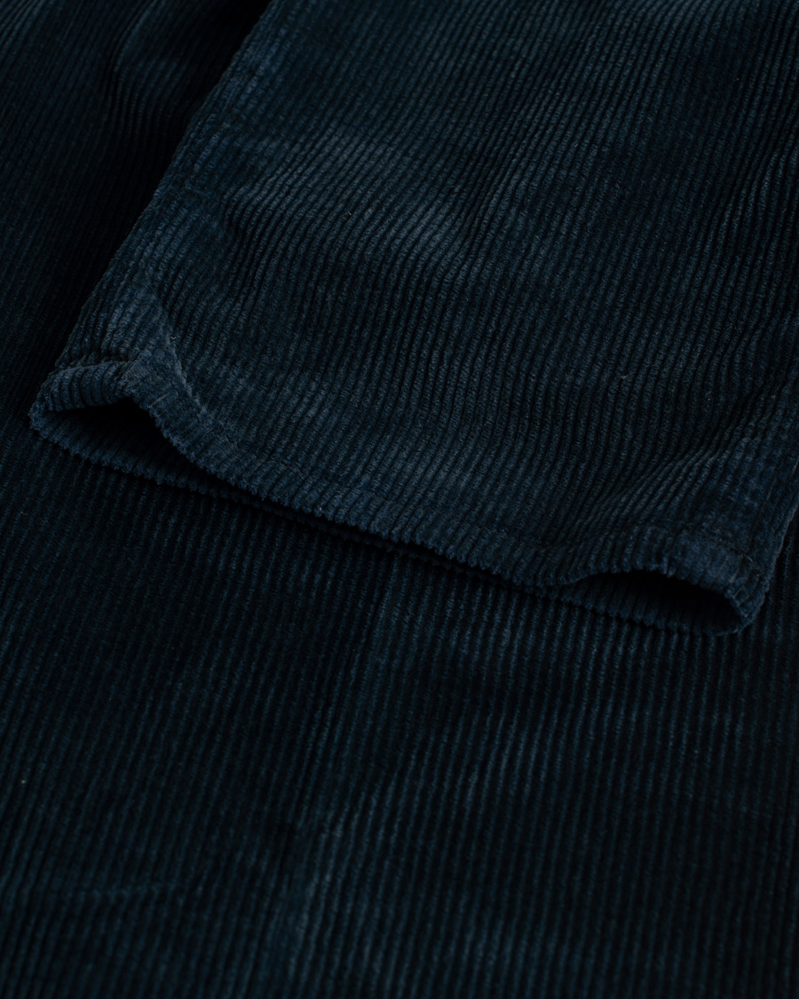 Herre | Bukser | Pre-owned | Incotex Slim Fit Leisure Cord Slacks Navy