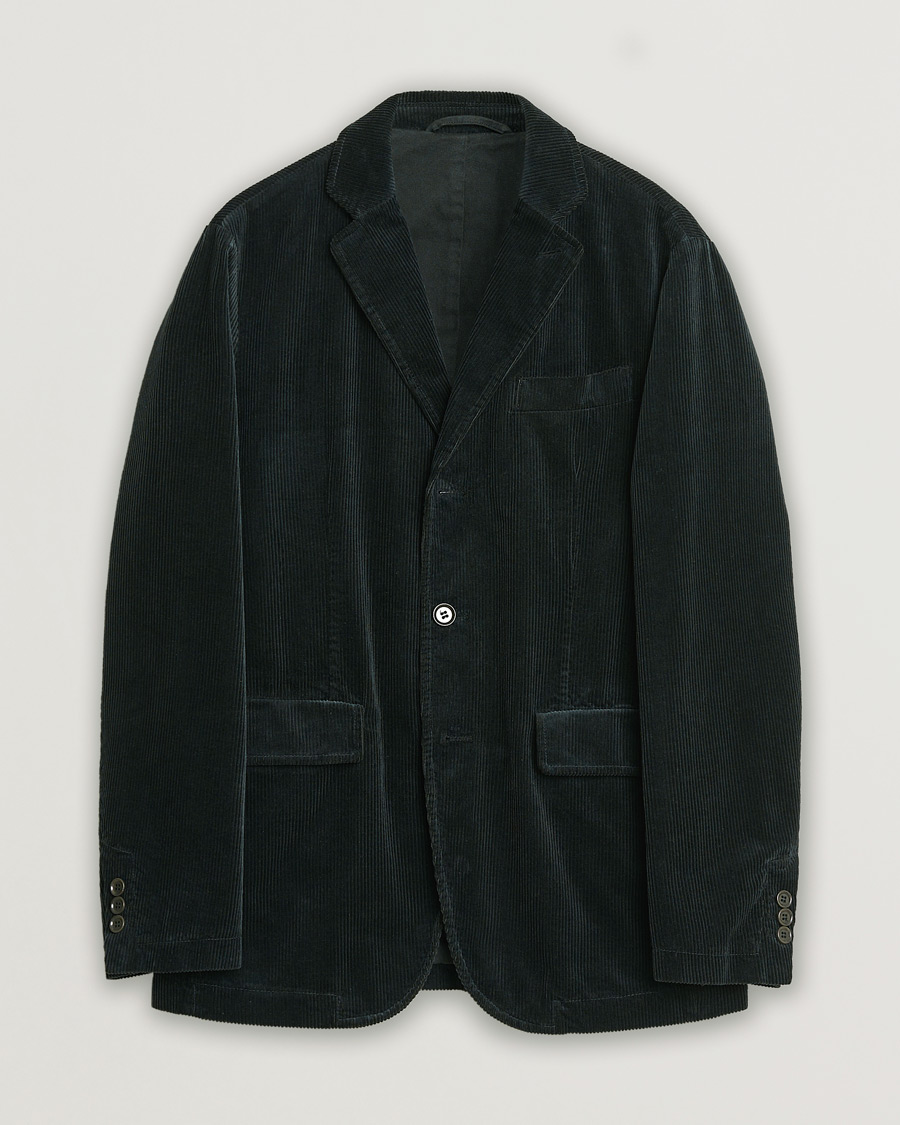 Herre | Pre-owned Blazere | Pre-owned | Aspesi Corduroy Blazer Emerald S