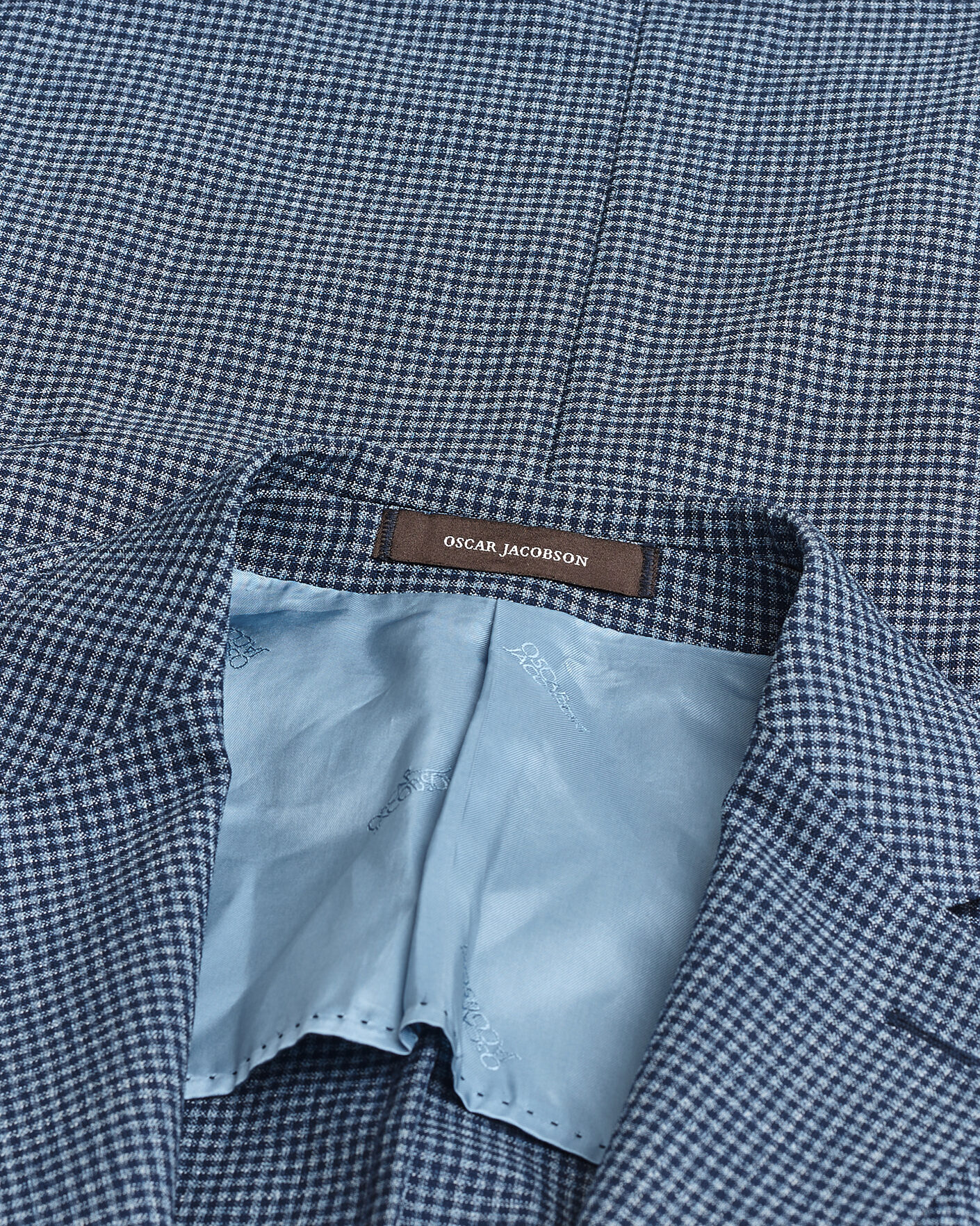Herre | Pre-owned Blazere | Pre-owned | Oscar Jacobson Evens Checked Blazer Blue 50