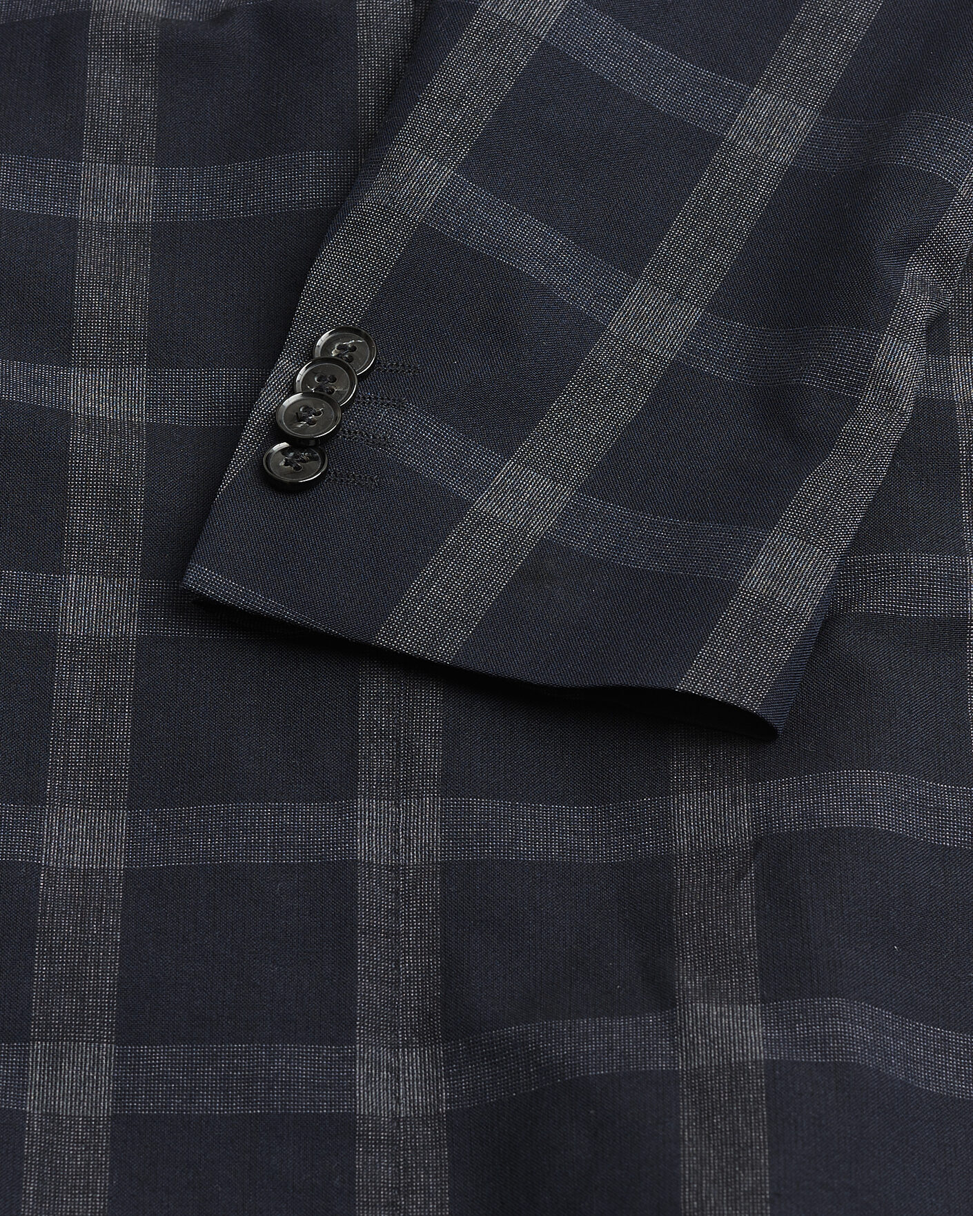 Herre | Pre-owned Blazere | Pre-owned | Oscar Jacobson Epic Checked Wool Blazer Blue 52