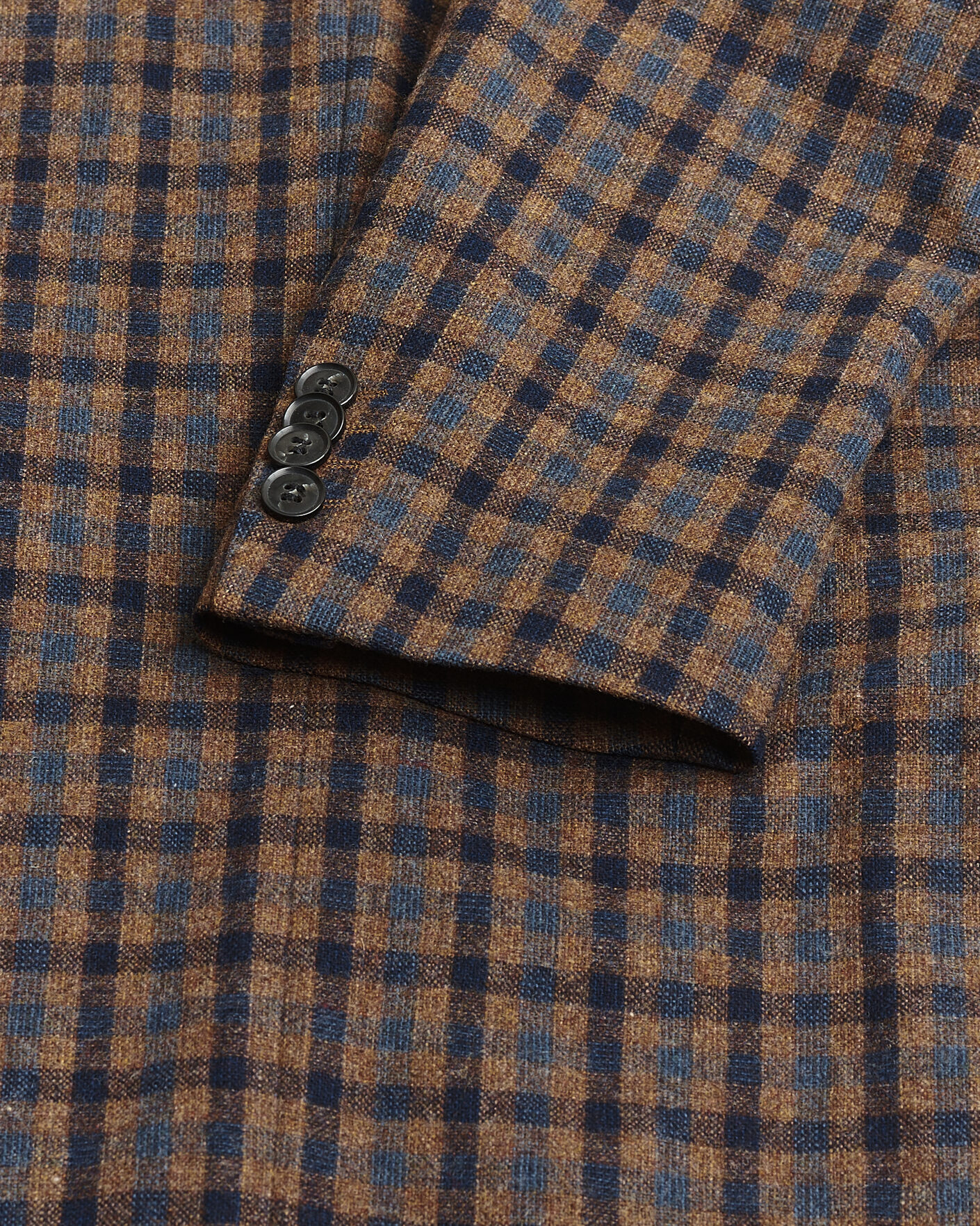 Herre | Pre-owned Blazere | Pre-owned | Oscar Jacobson Egel Checked Wool Blazer Brown 50