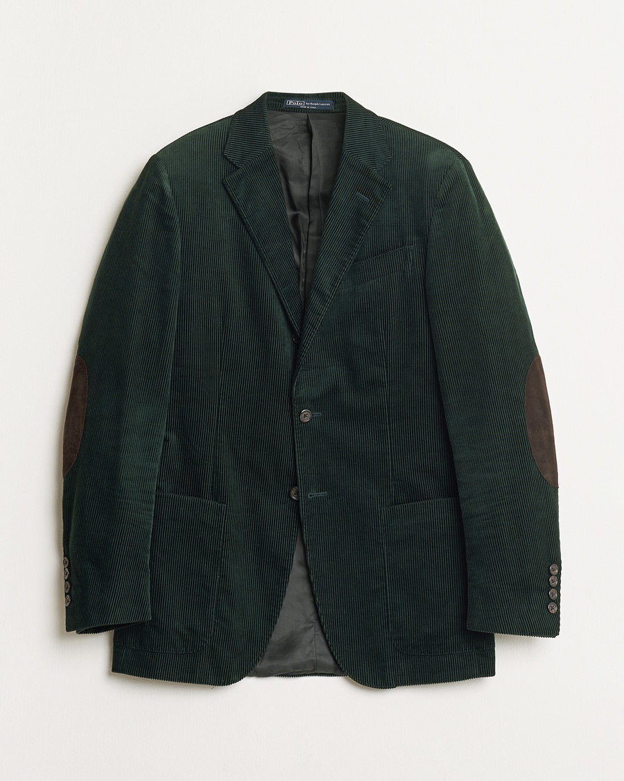 Herre | Pre-owned Blazere | Pre-owned | Polo Ralph Lauren Corduroy Green Blazer 48