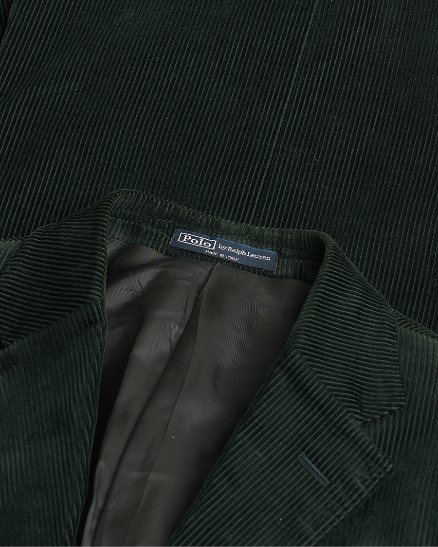 Herre | Pre-owned Blazere | Pre-owned | Polo Ralph Lauren Corduroy Green Blazer 48