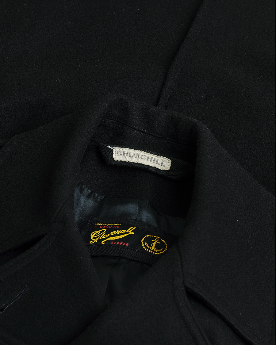 Herre | Pre-owned Jakker | Pre-owned | Gloverall Churchill Reefer Peacoat Black