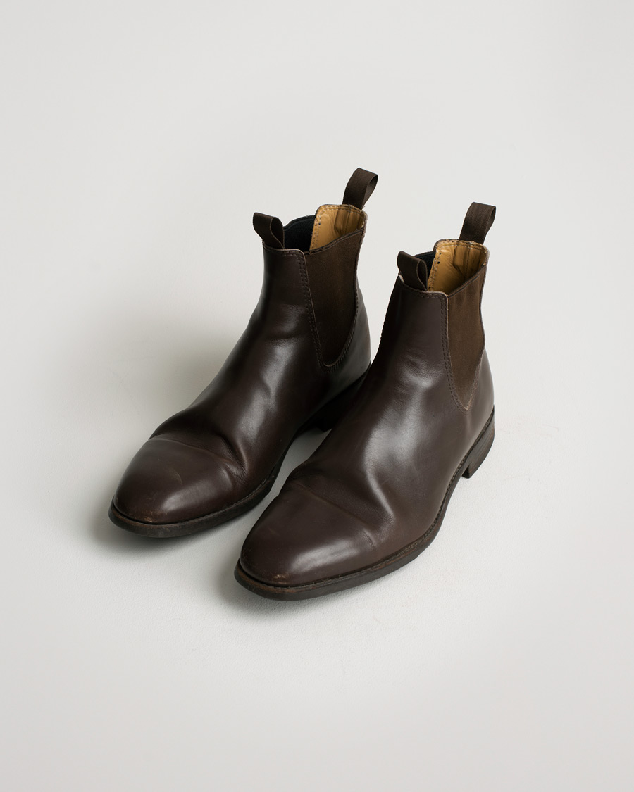 Herre | Myrqvist Granhult Chelsea Boot Dark Brown Calf UK9,5 - EU43 | Pre-owned | Myrqvist Granhult Chelsea Boot Dark Brown Calf UK9,5 - EU43