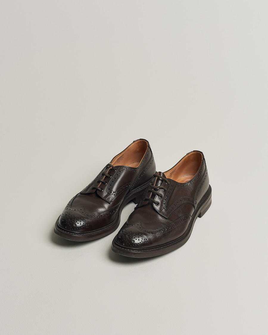 Herre | Tricker's Bourton Country Brogues Espresso Calf | Pre-owned | Tricker's Bourton Country Brogues Espresso Calf