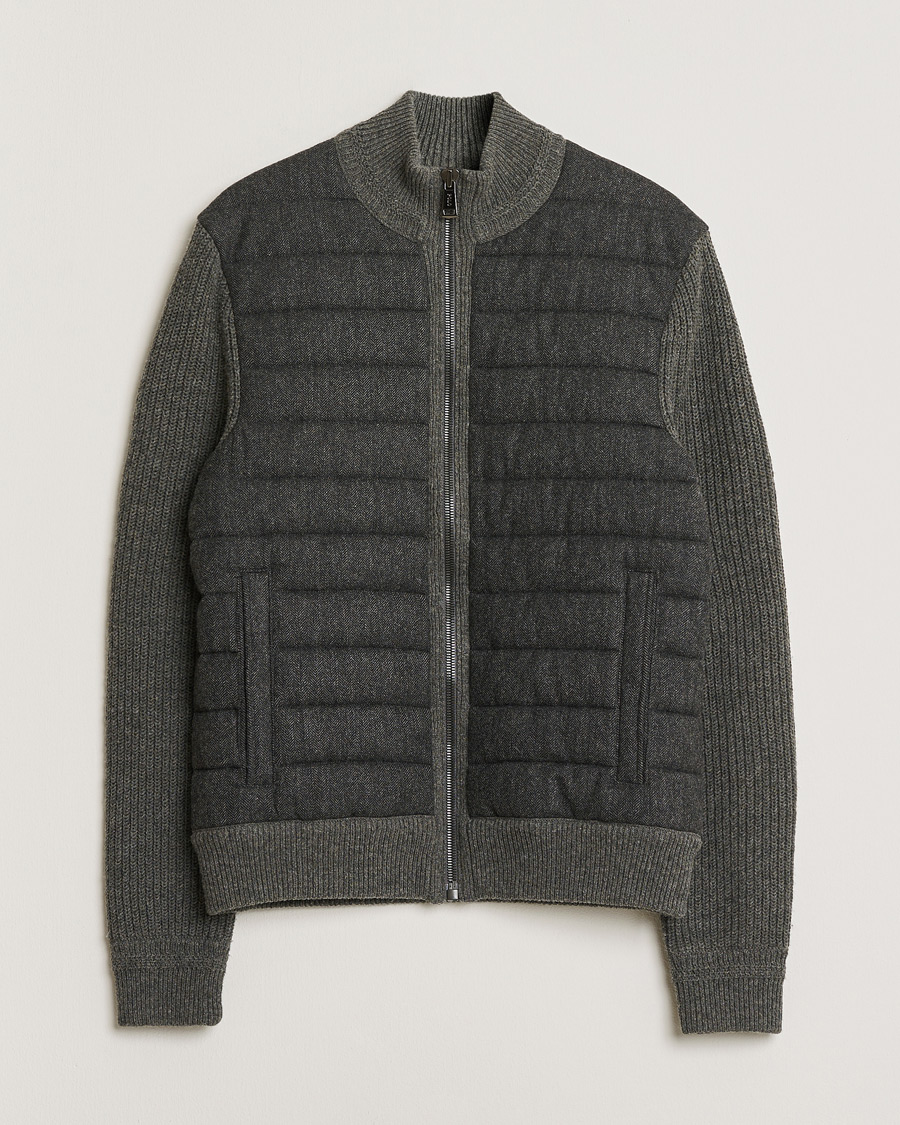 Herre | Pre-owned Jakker | Pre-owned | Polo Ralph Lauren Cashmere Blend Hybrid Full-Zip Dark Grey M